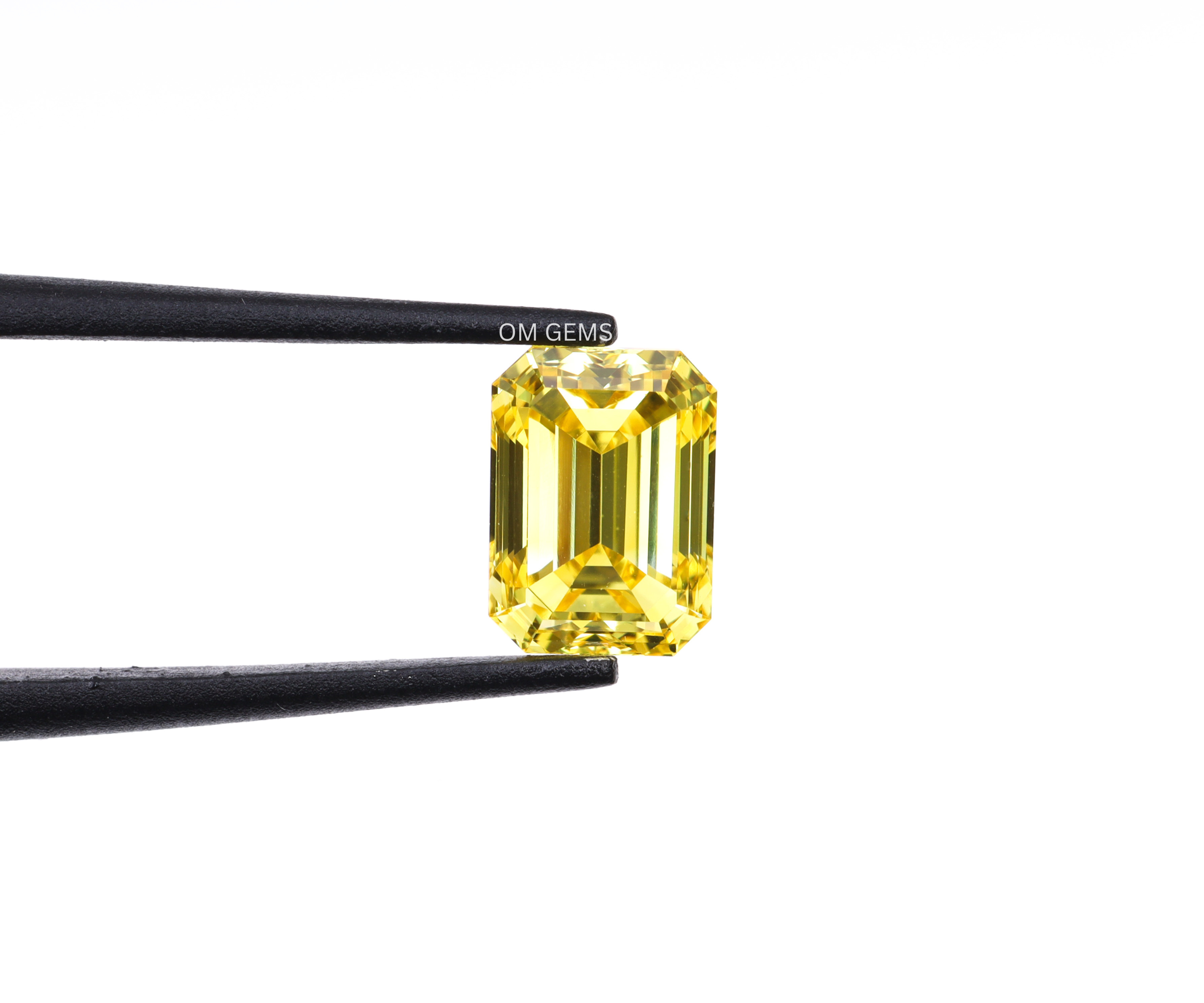 0.74 CT Yellow Emerald Cut Lab Grown Diamond