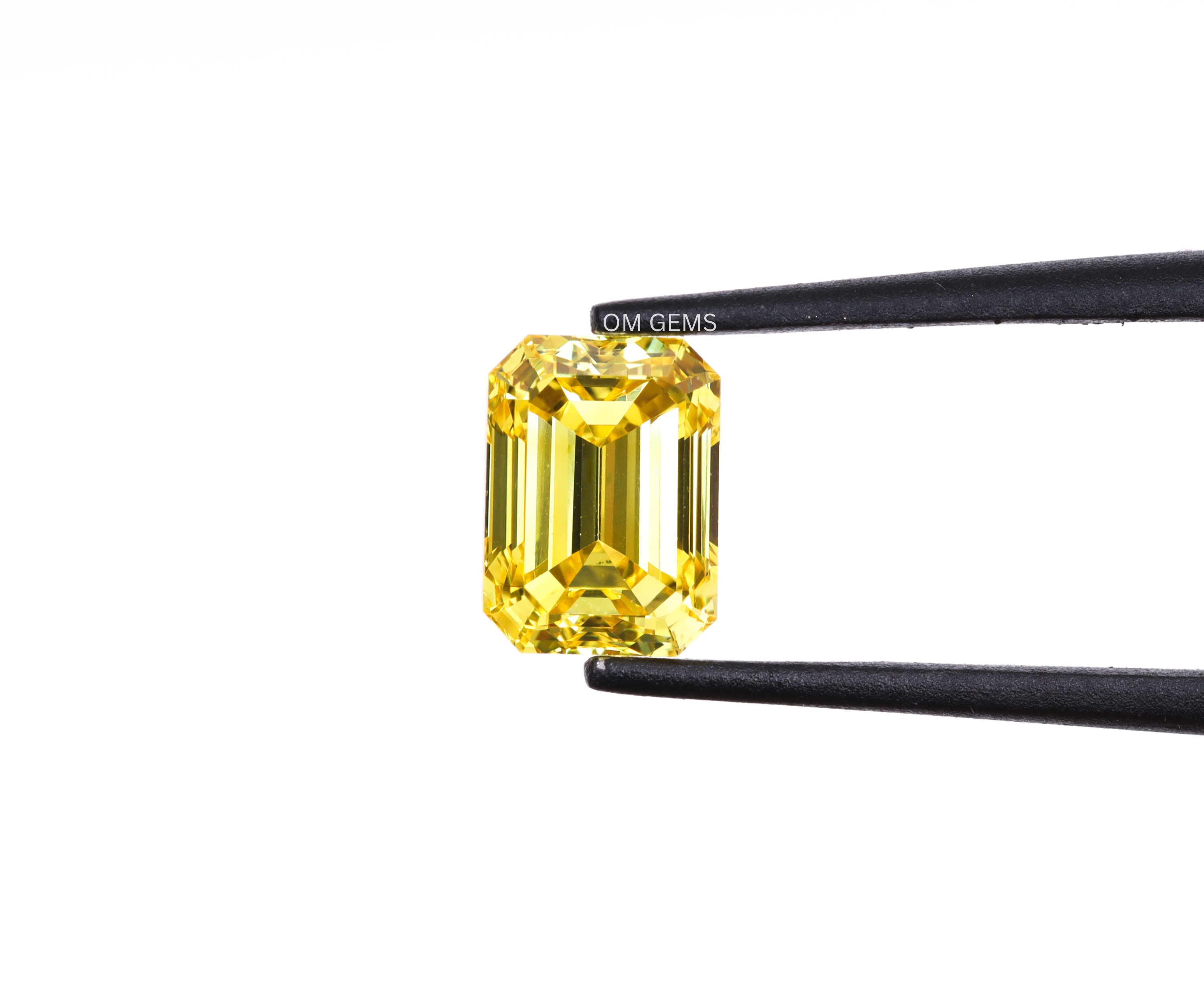 0.74 CT Yellow Emerald Cut Lab Grown Diamond