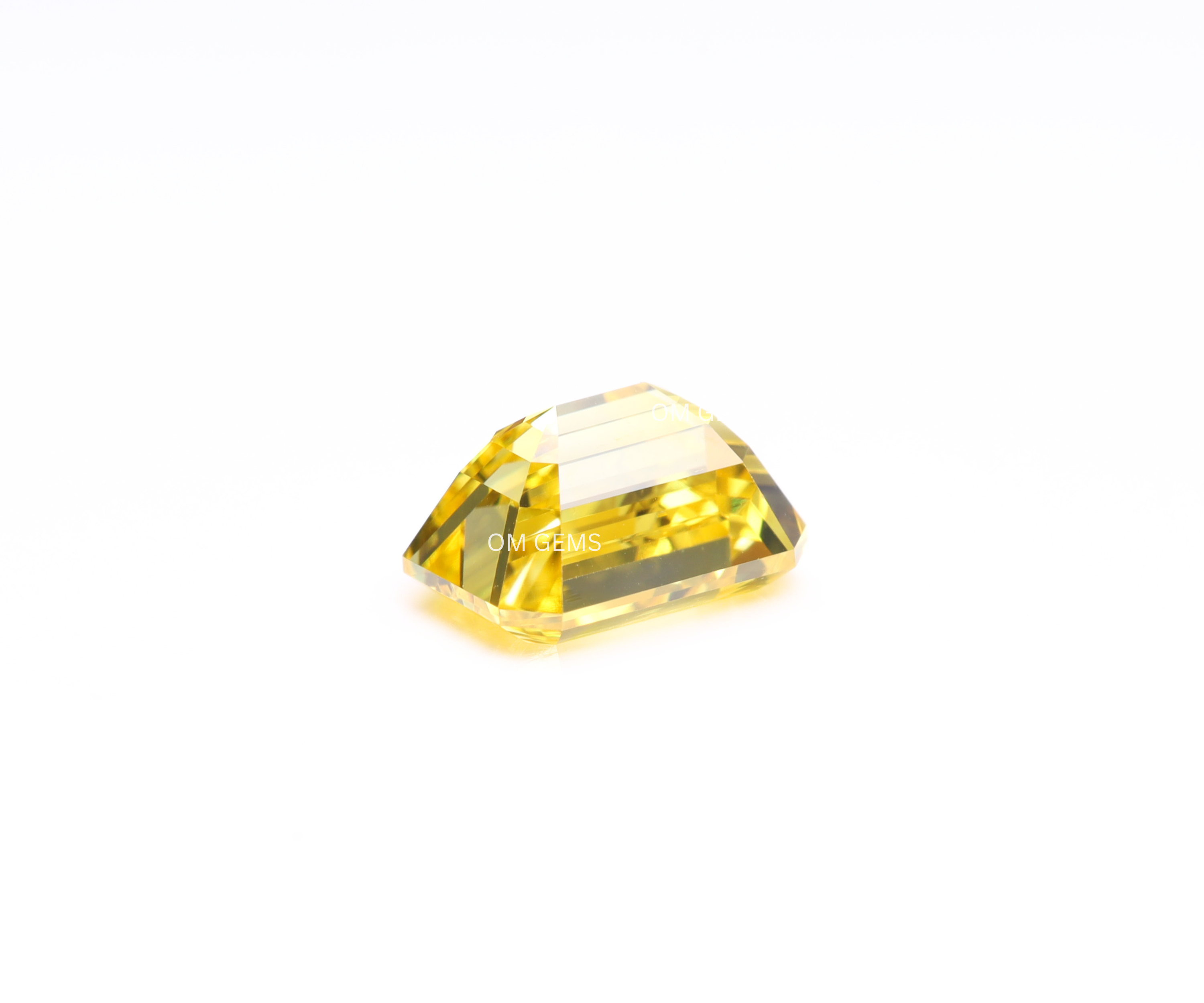 0.74 CT Yellow Emerald Cut Lab Grown Diamond