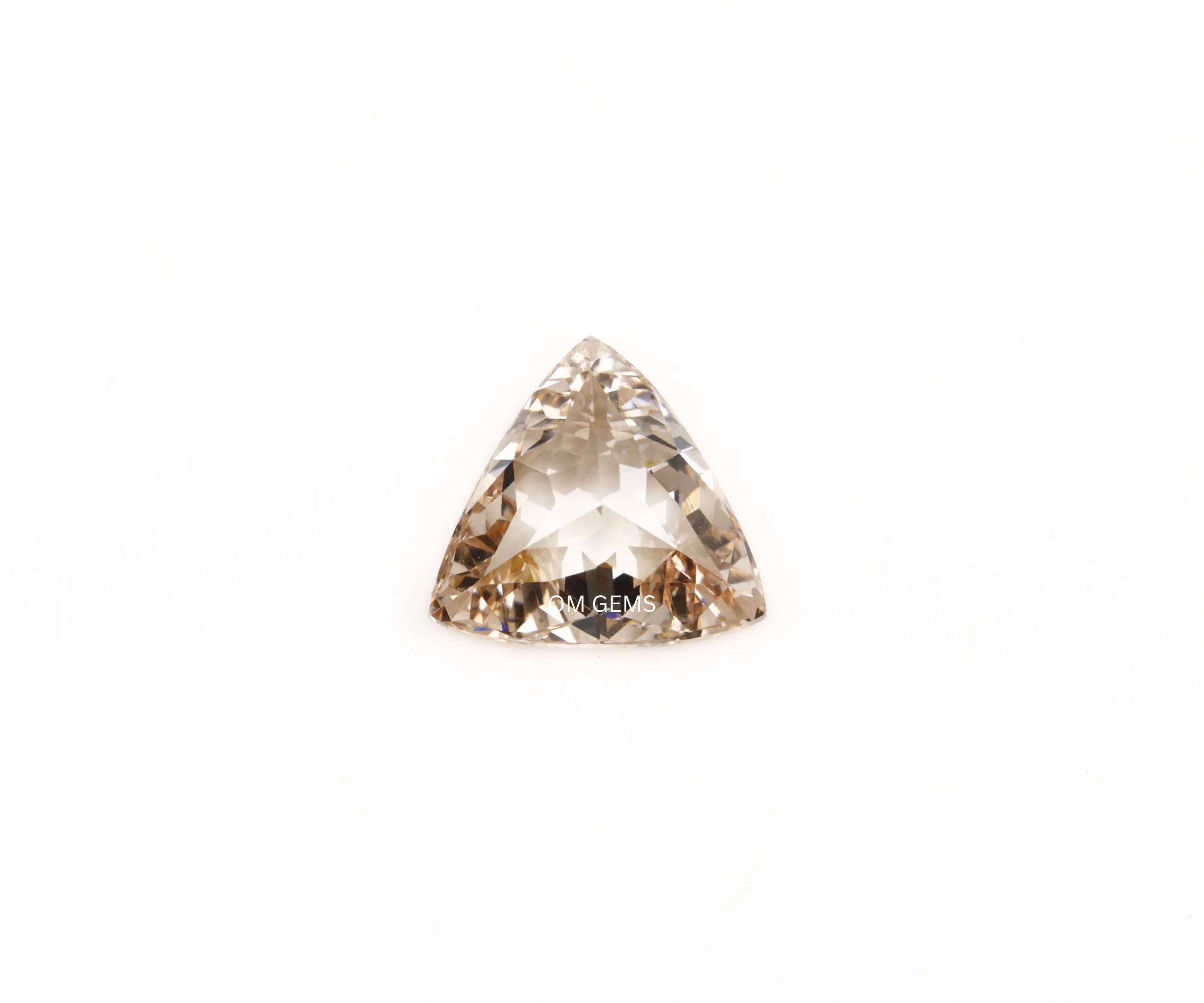 0.85 Carat Champagne Trillion Cut Lab Diamond