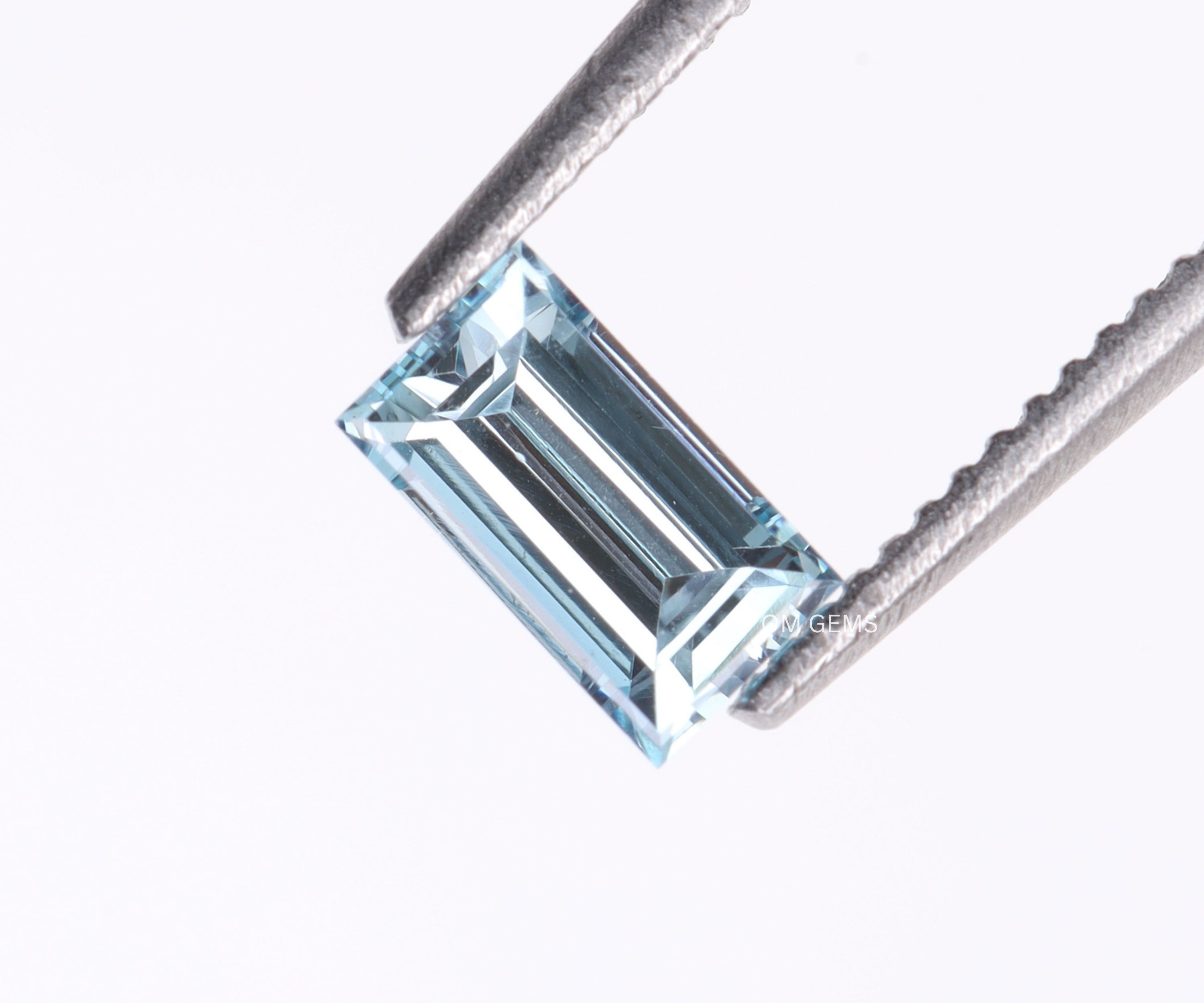 1.00 CT Blue Baguette Lab Grown Diamond