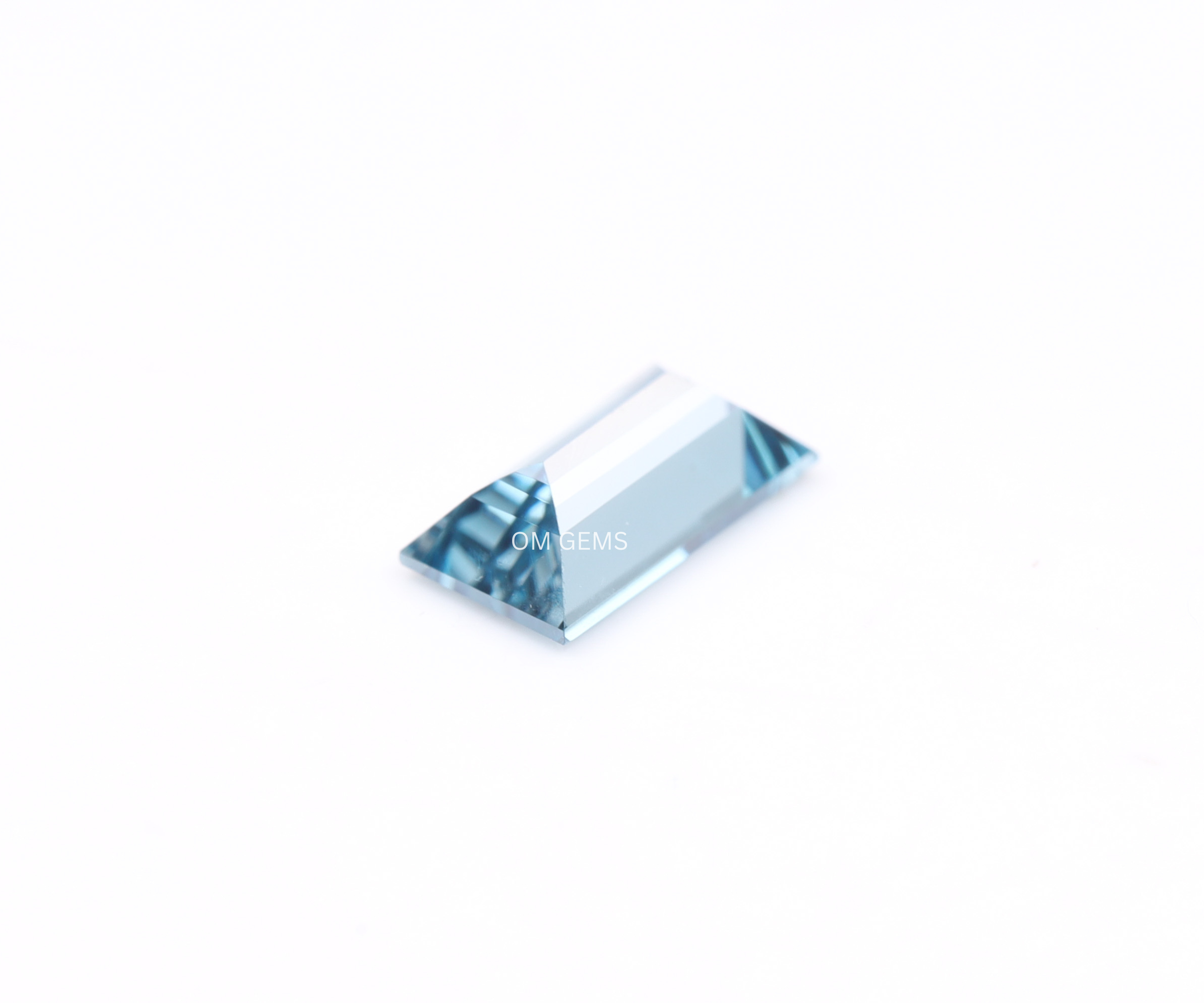 1.00 CT Blue Baguette Lab Grown Diamond