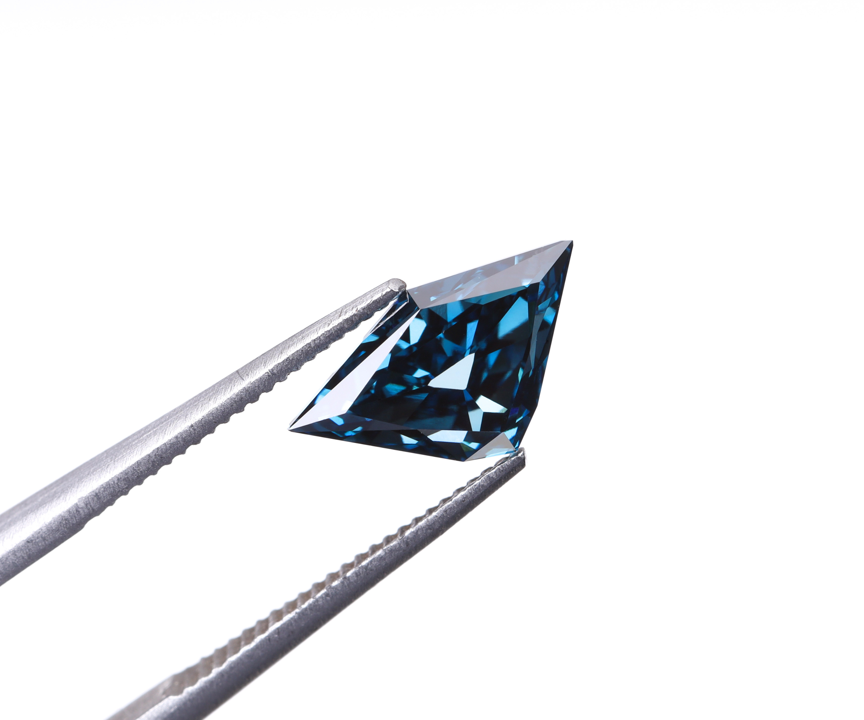 1.02 CT Blue Shield Cut Lab Grown Diamond