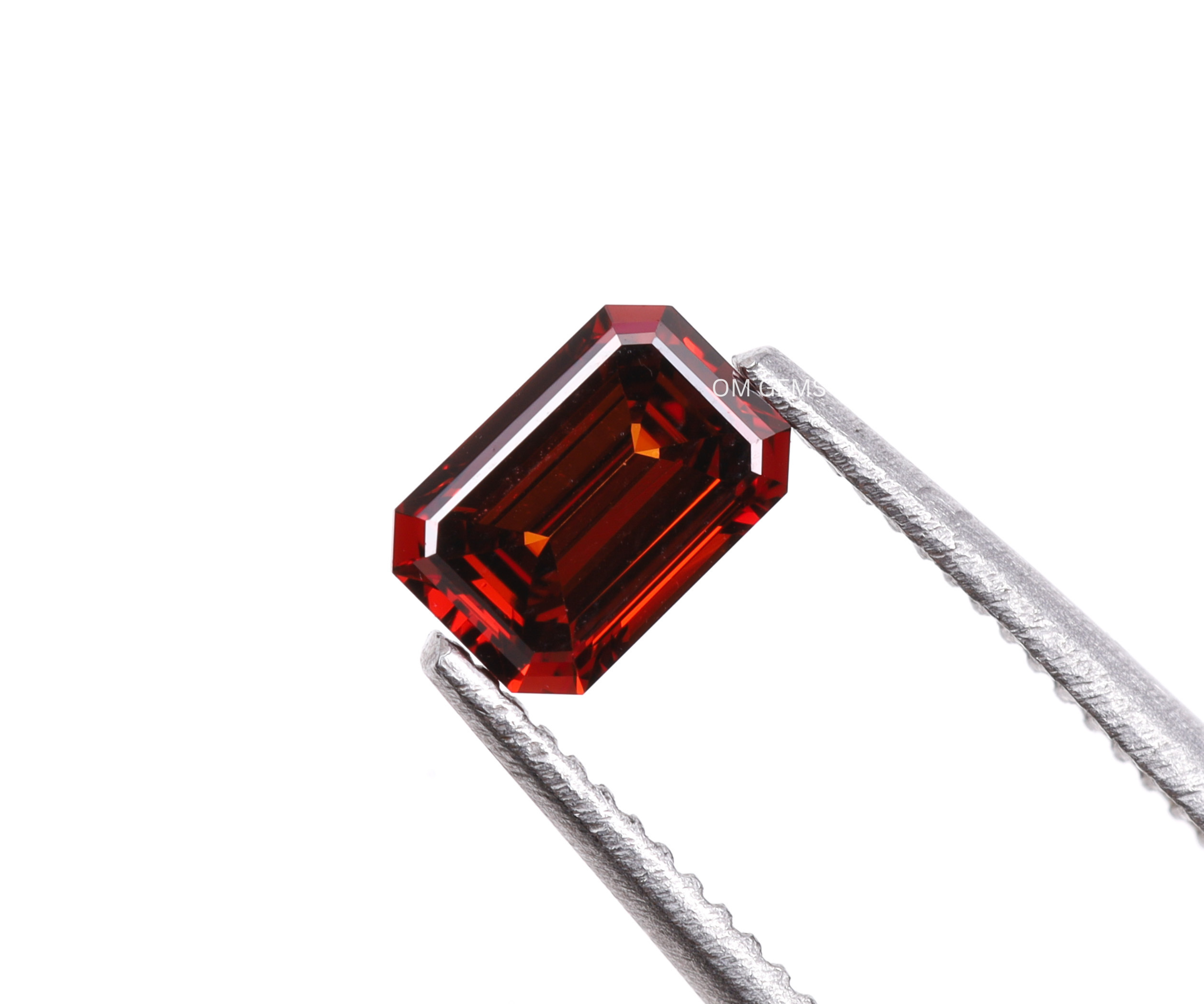 1.03 CT Red Emerald Cut Lab Grown Diamond