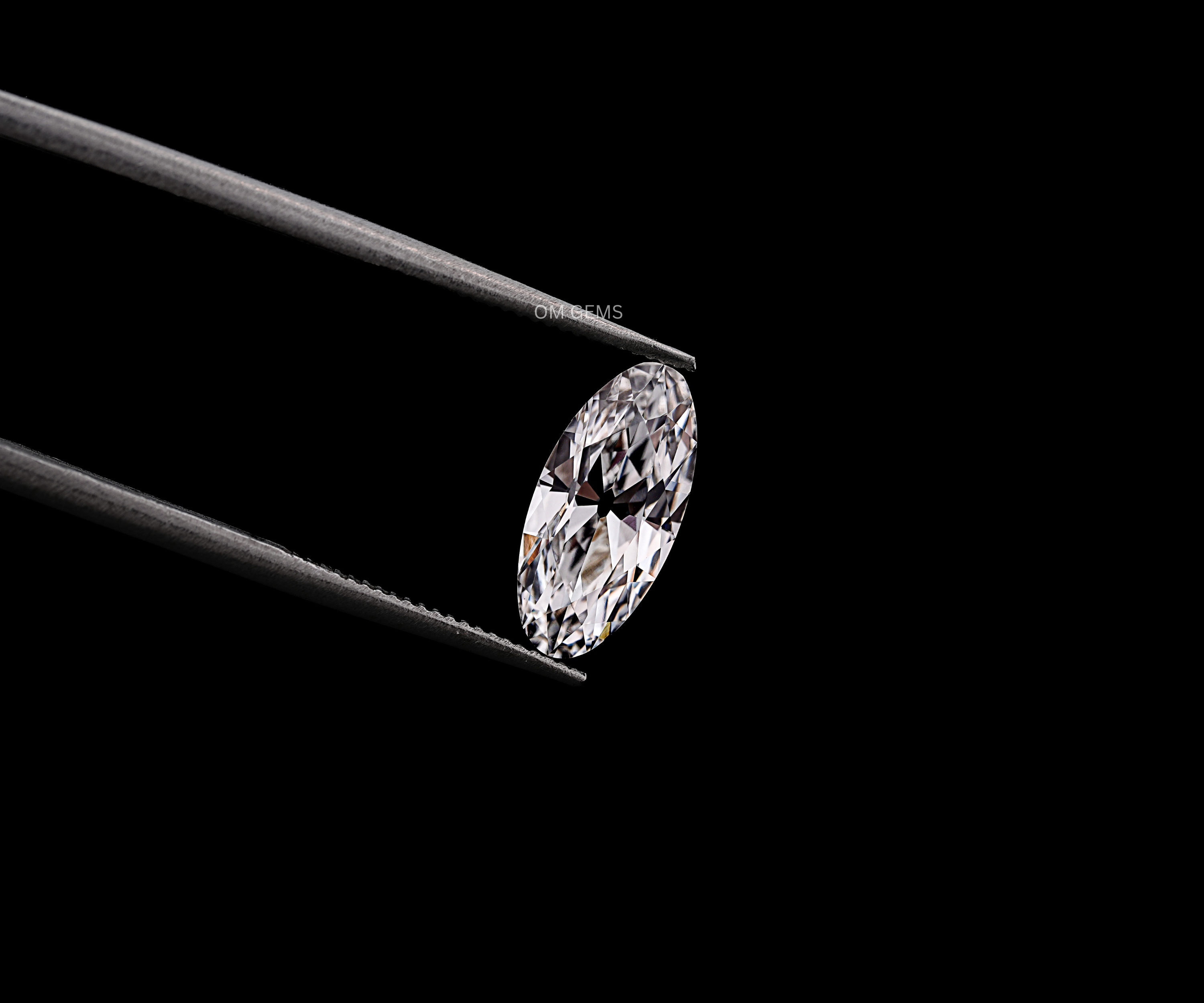 Old Mine Cut Moval Lab Grown Diamond