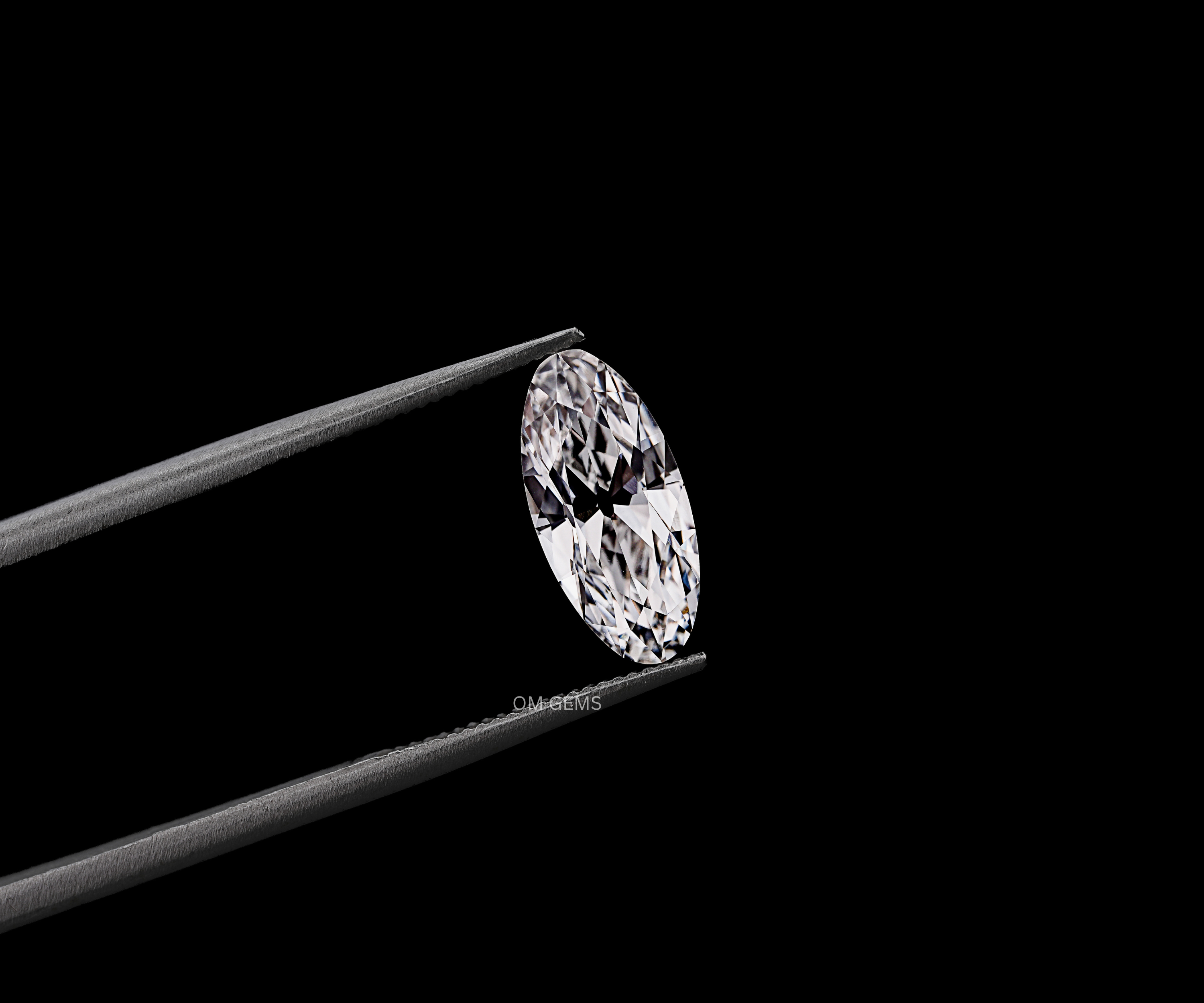 1.05 CT Old Mine Cut Moval Lab Grown Diamond With VVS1 Clarity