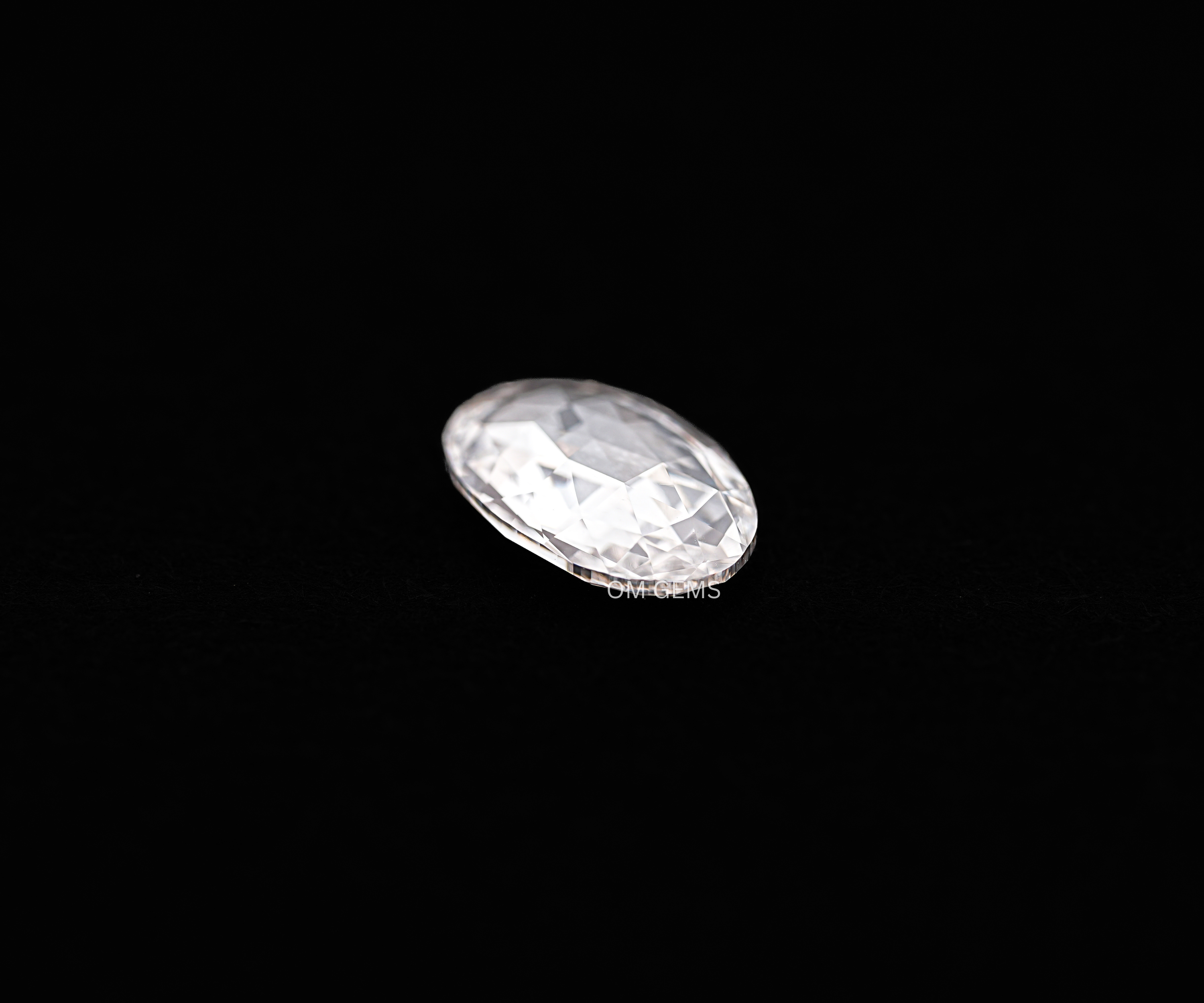  EF Color Moval Rose Cut Lab Grown Diamond