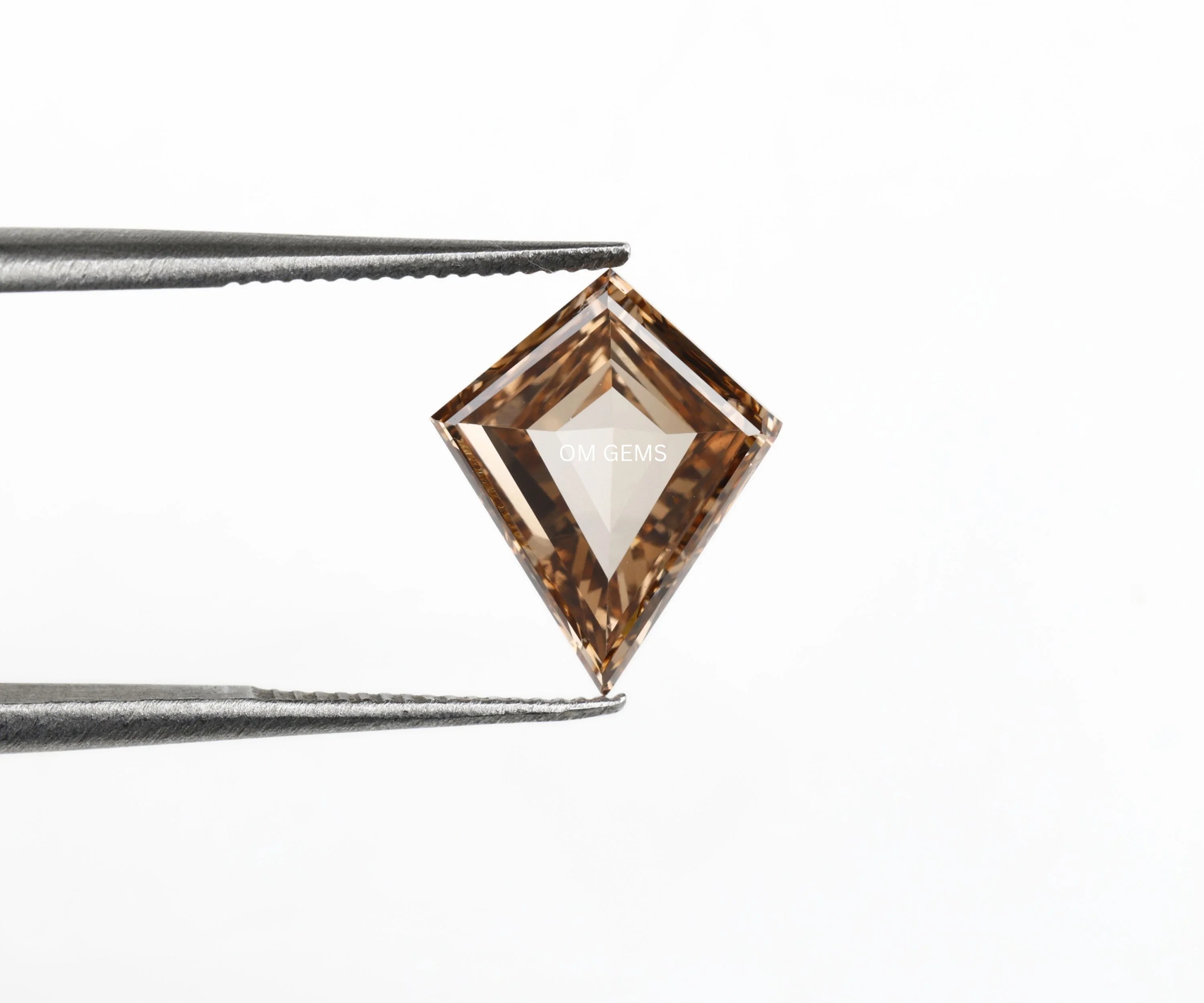 1.25 CT Champagne Kite Cut Lab Loose Diamond