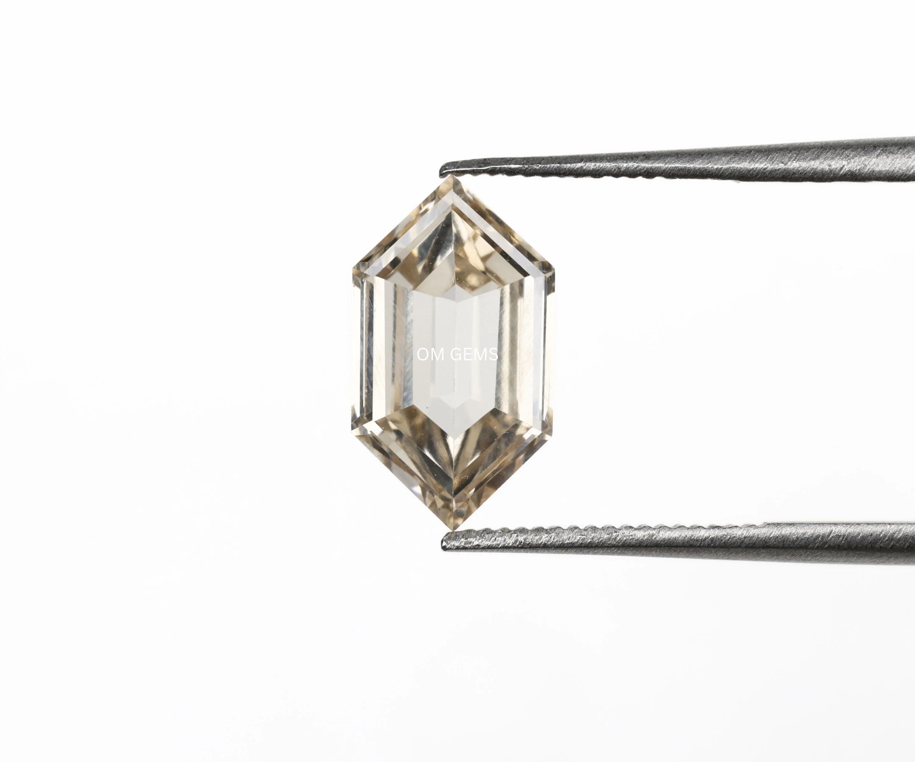 1.35 Hexagon Cut Champagne Loose Diamond