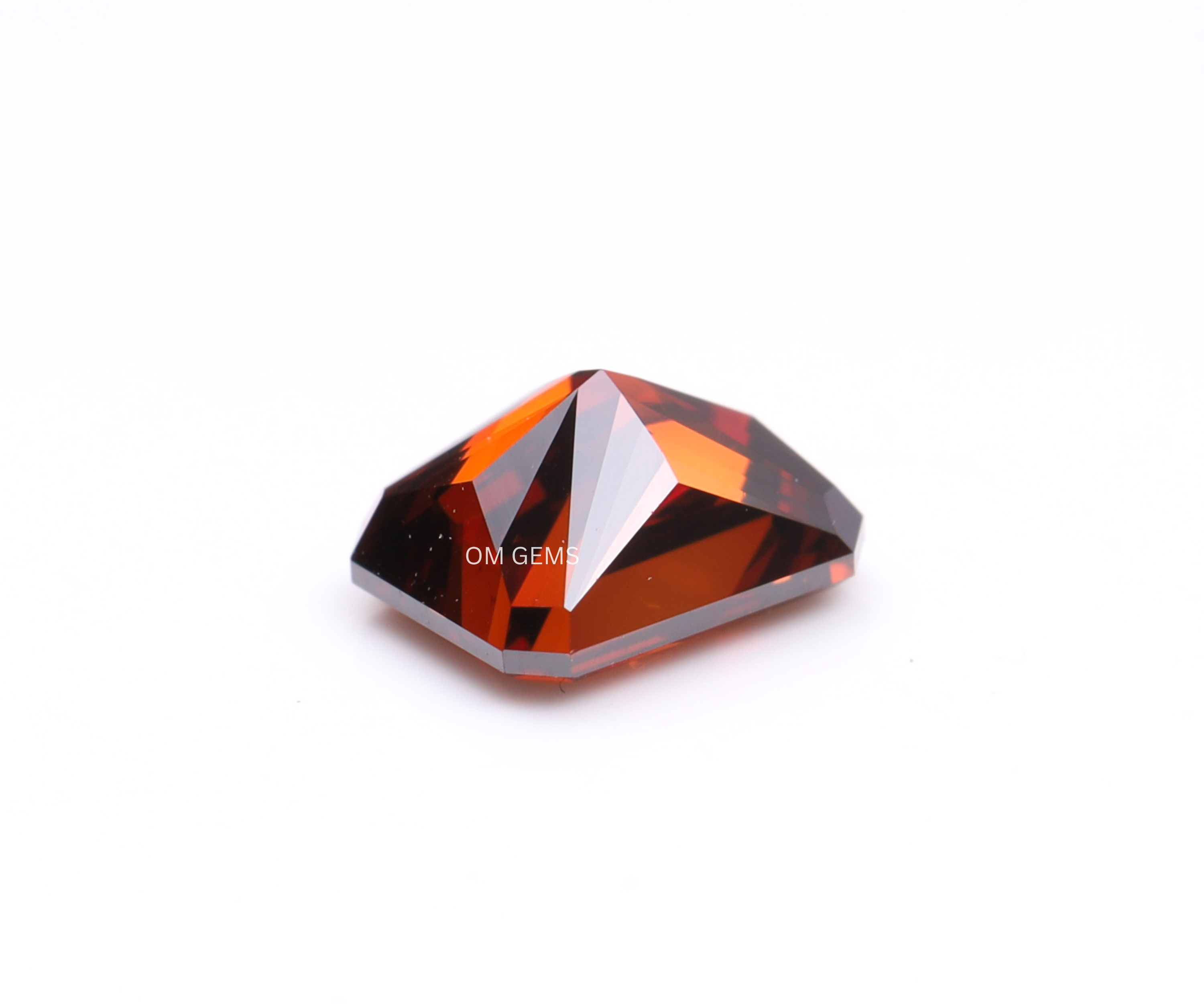 1.50 CT Red Radiant Cut Lab Grown Diamond