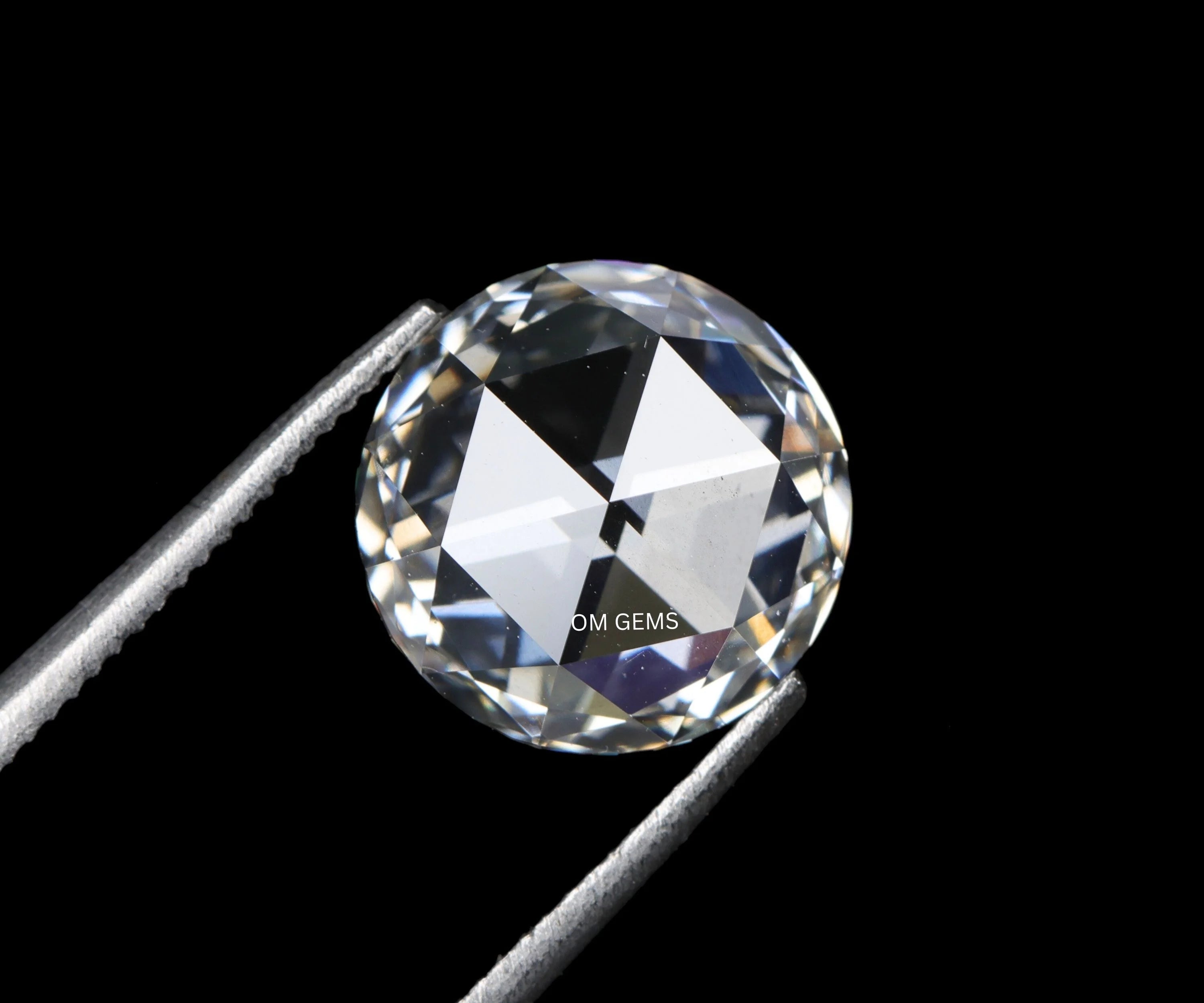 1.50 Carat Round Rose Cut Lab Loose Diamond