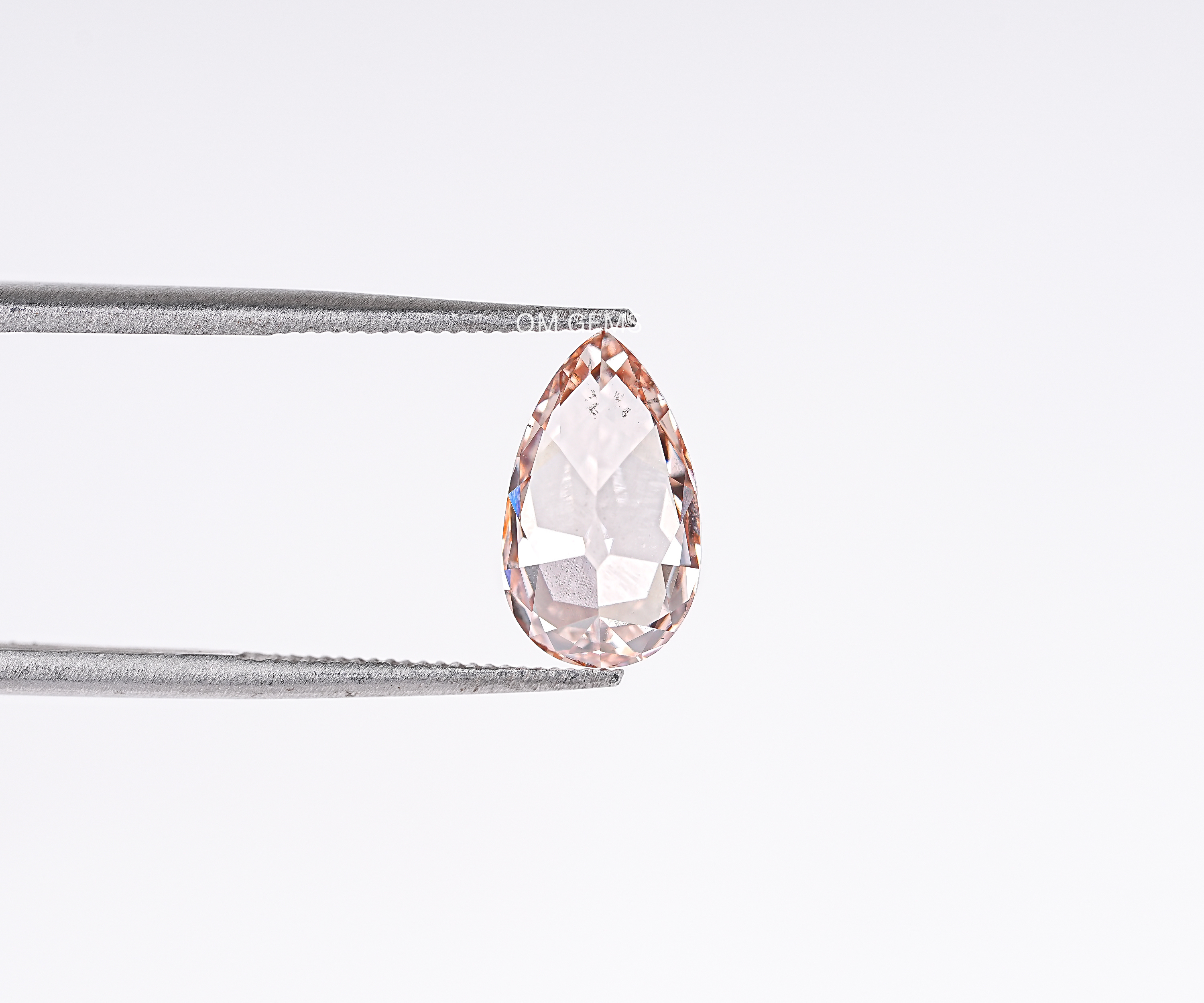 Champagne Old Mine Pear Cut Lab Grown Diamond