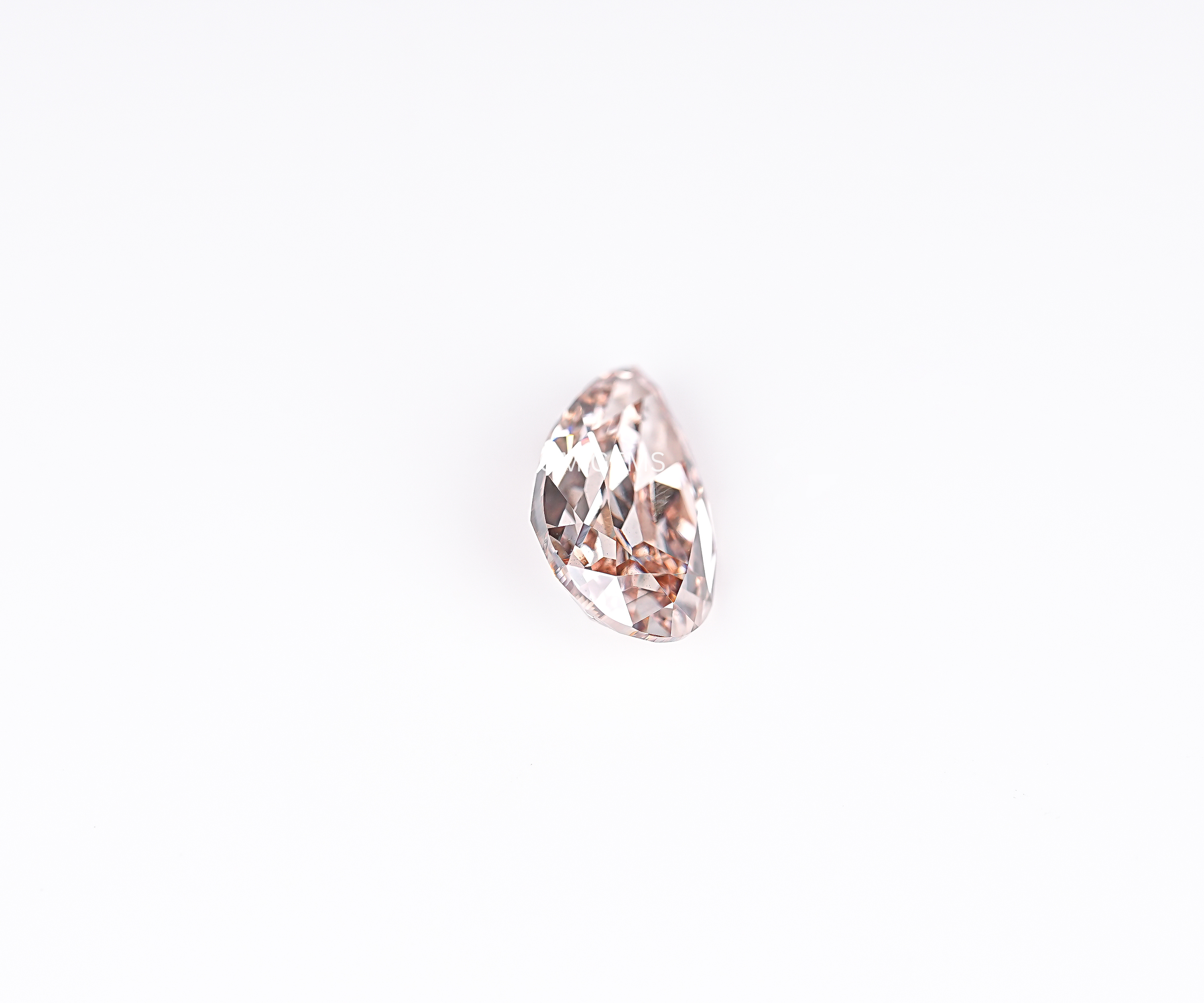Champagne Old Mine Pear Cut Lab Grown Diamond