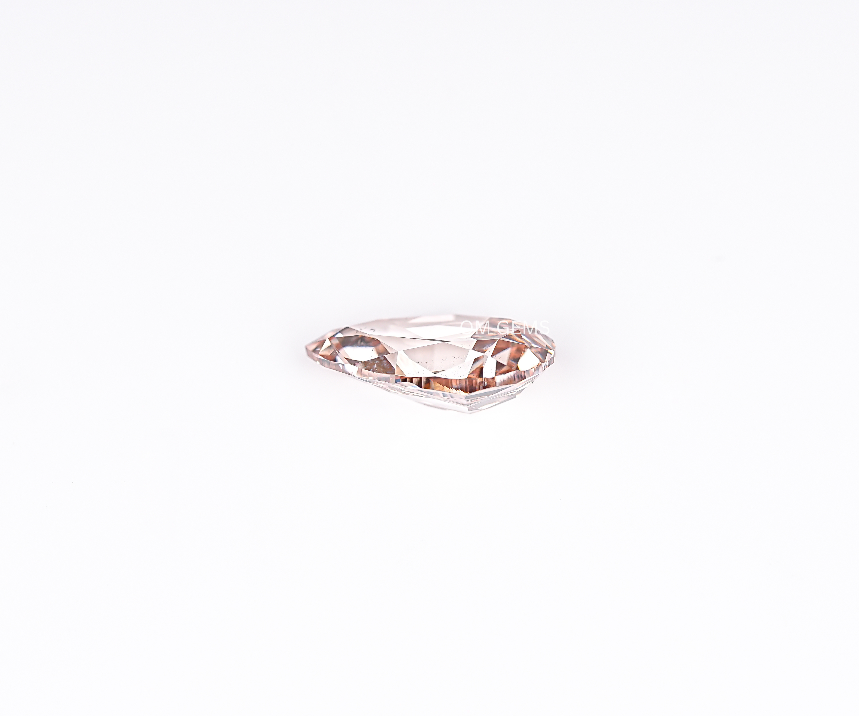 Champagne Old Mine Pear Cut Lab Grown Diamond