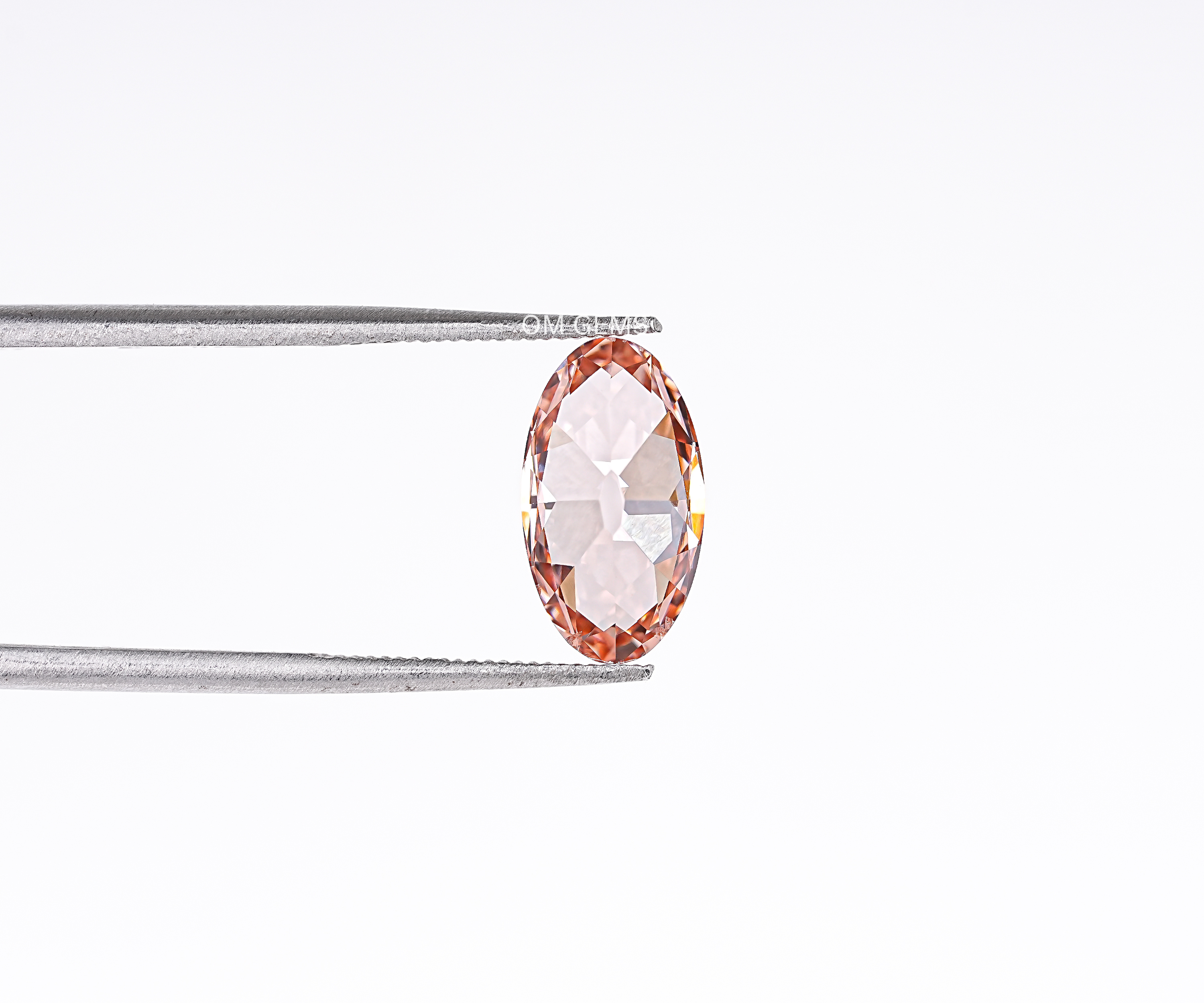 Champagne Old Mine Oval Cut Lab Grown Diamond