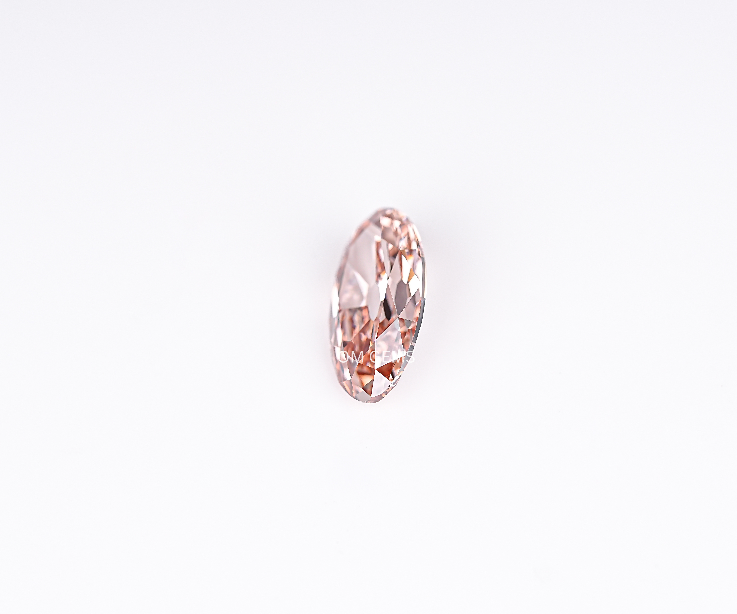 Champagne Old Mine Oval Cut Lab Grown Diamond