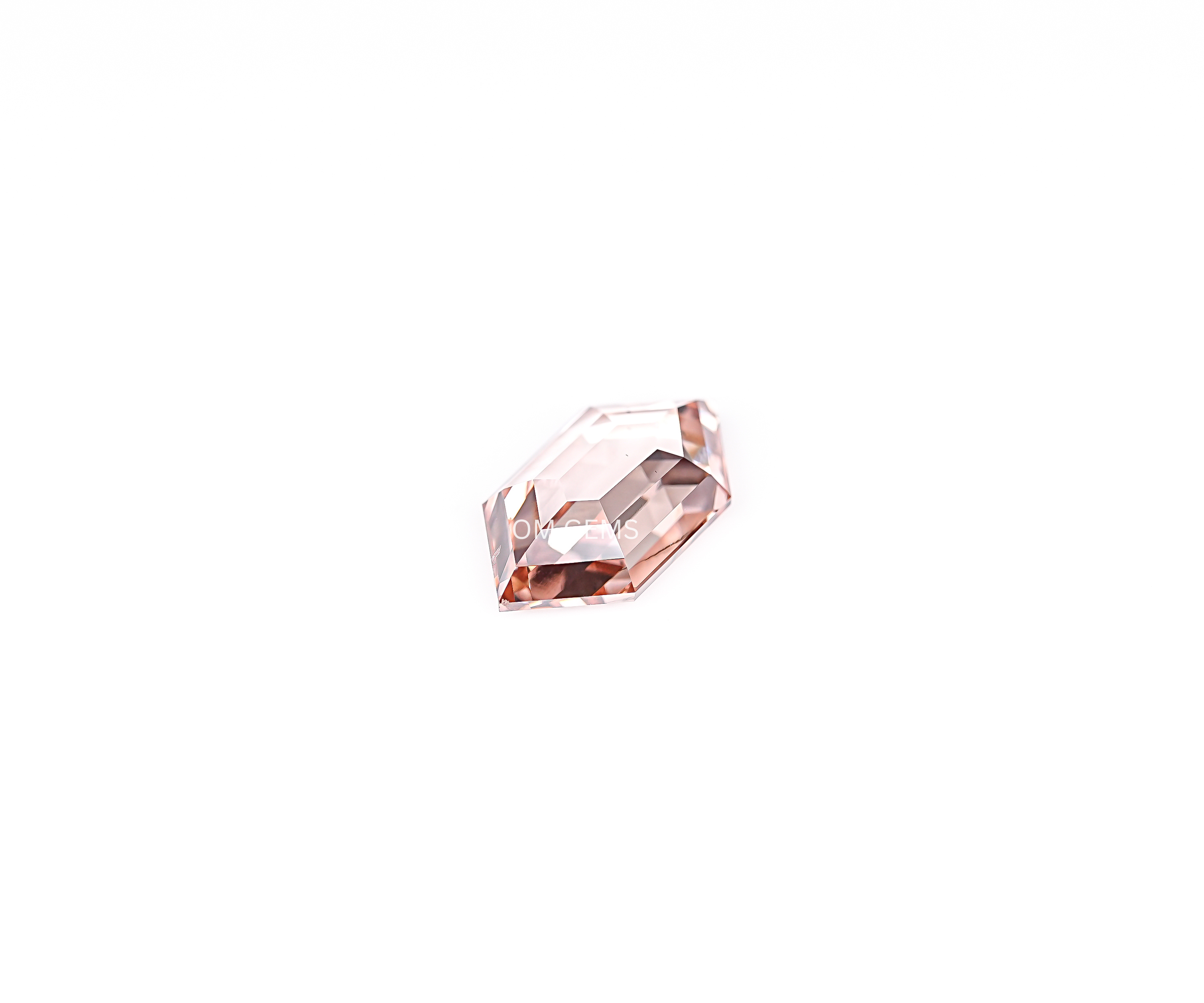 1.81 CT Champagne Hexagon Portrait Cut Lab Grown Diamond