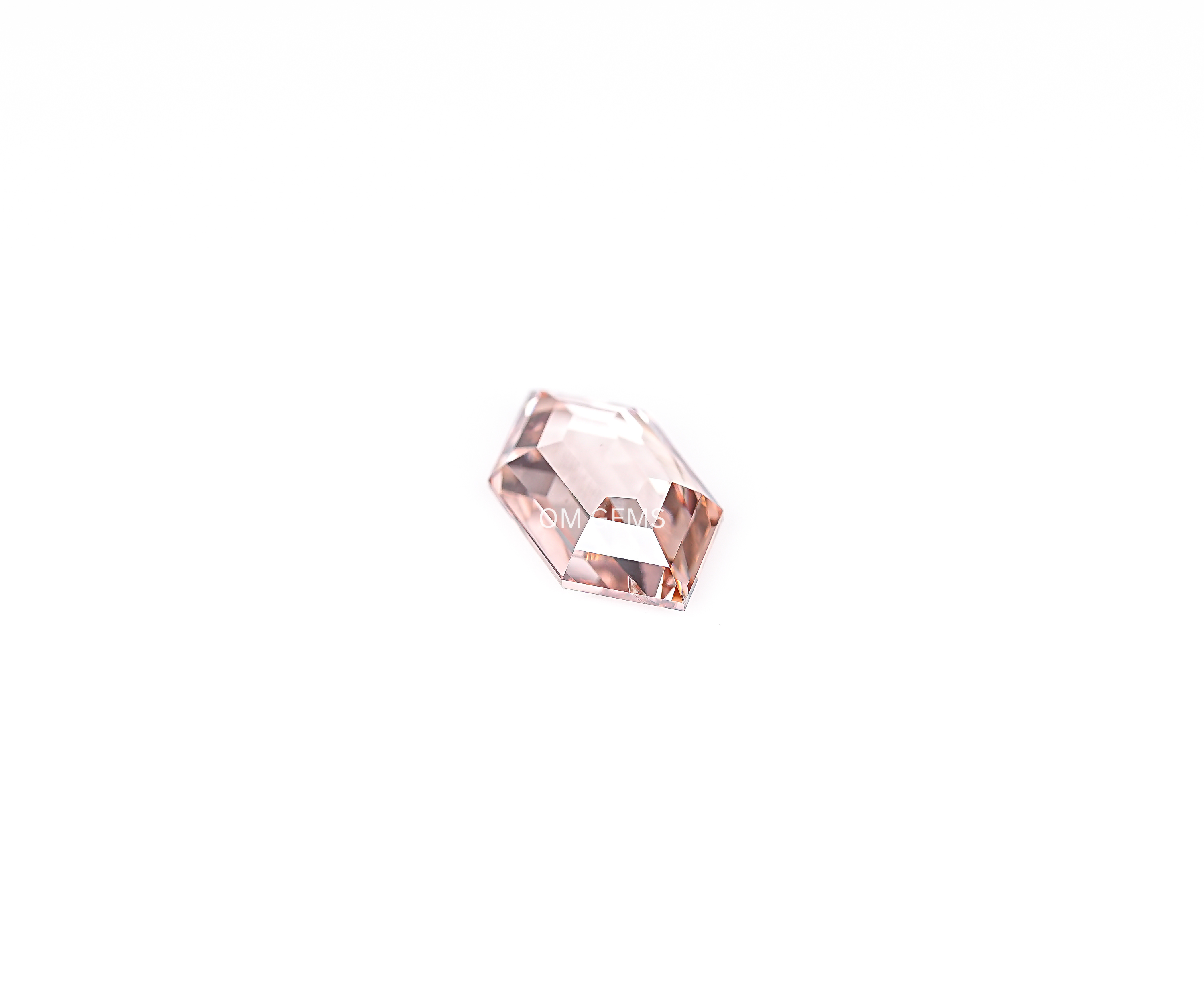 1.81 CT Champagne Hexagon Portrait Cut Lab Grown Diamond