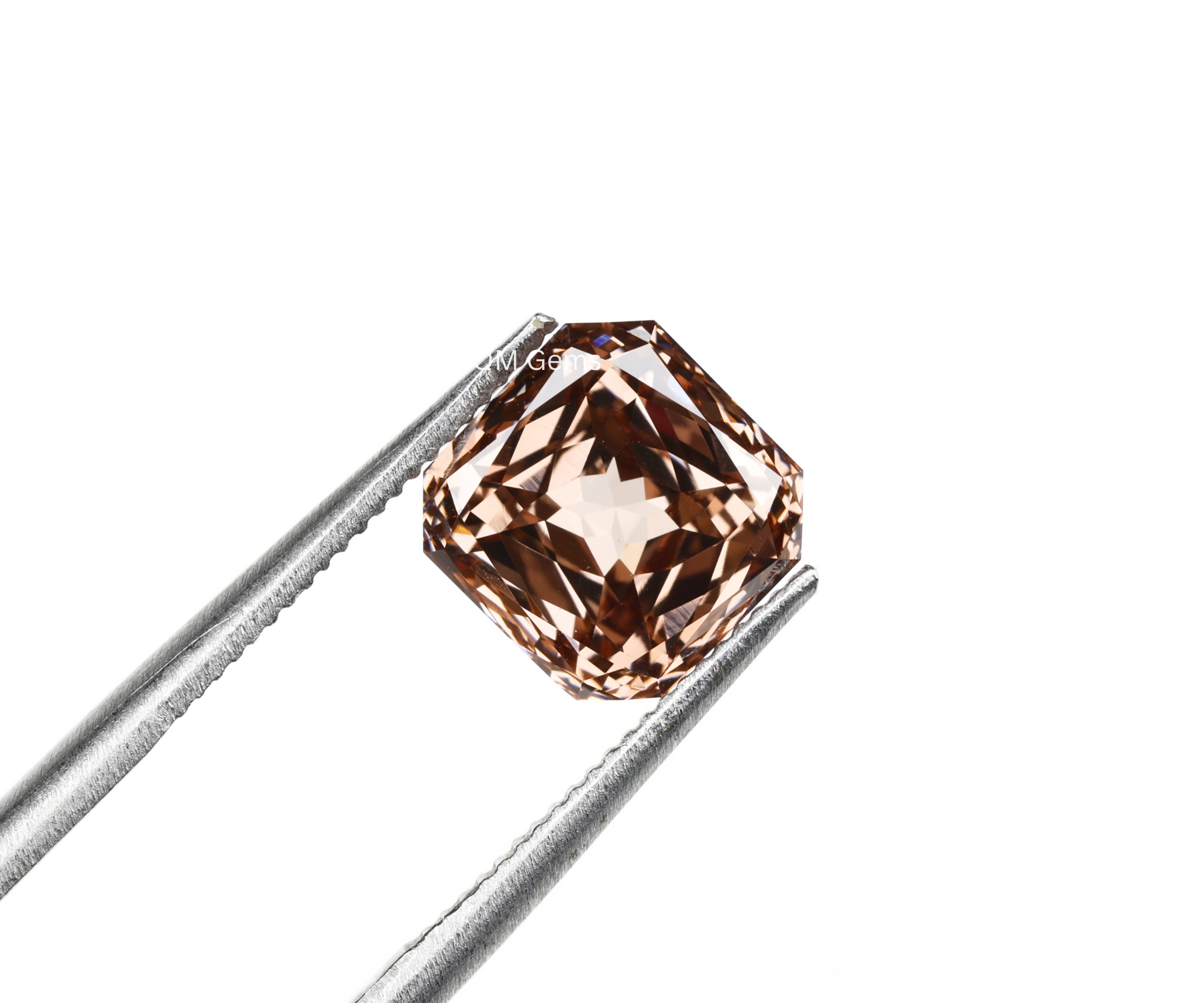 Champagne Asscher Cut Lab Grown Diamond