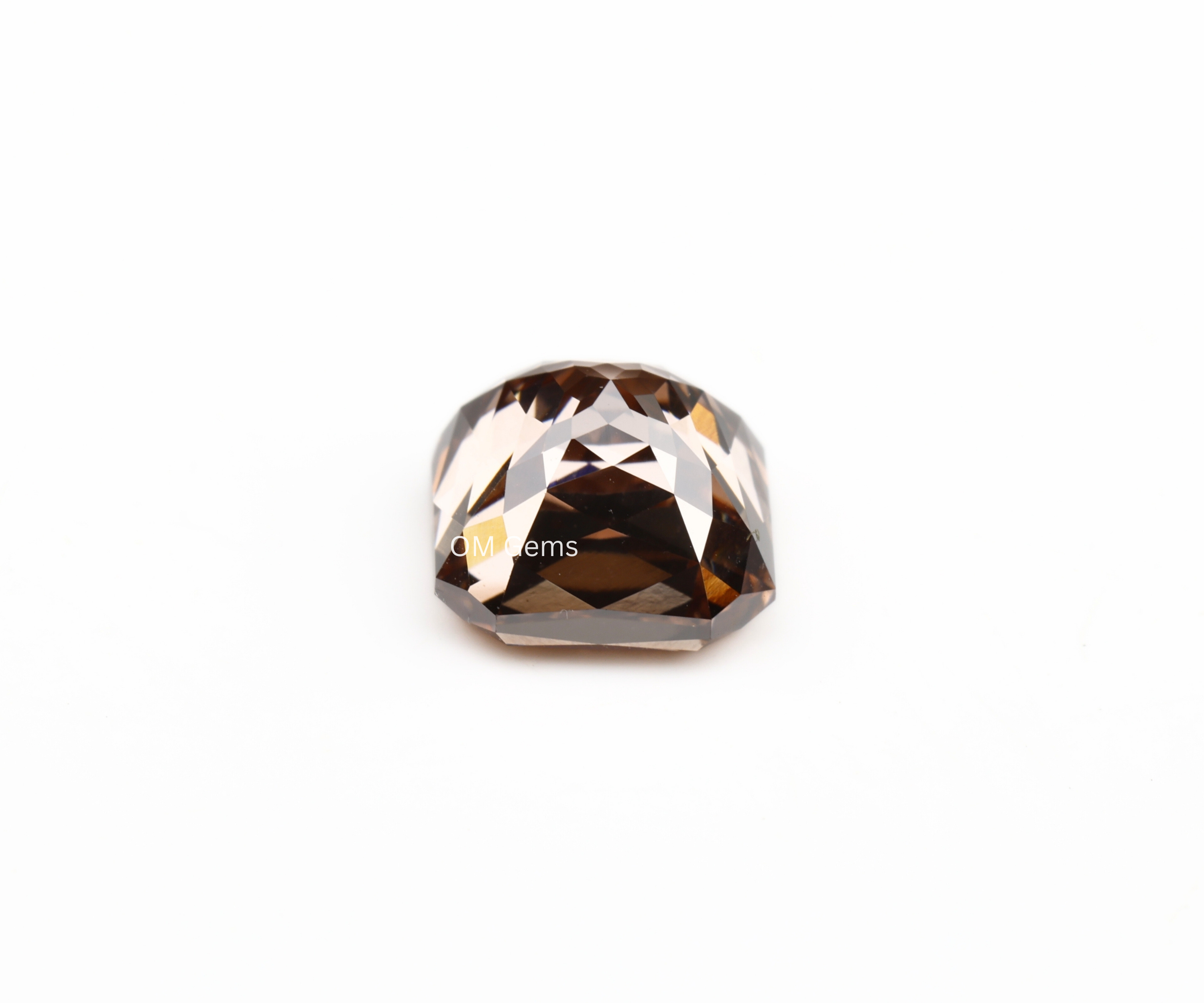 Champagne Asscher Cut Lab Grown Diamond