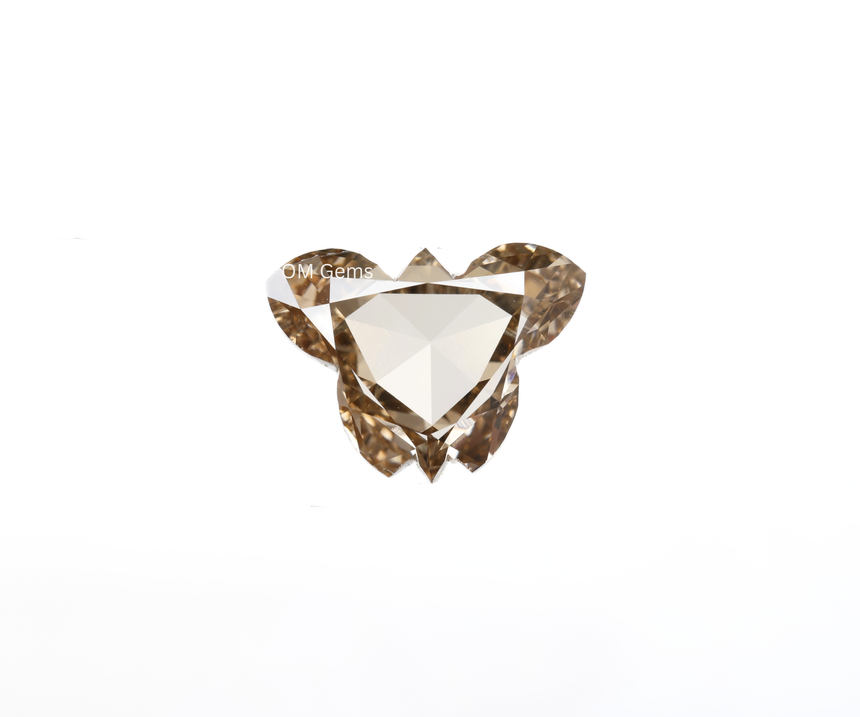 Champagne Butterfly Shape Lab Diamond