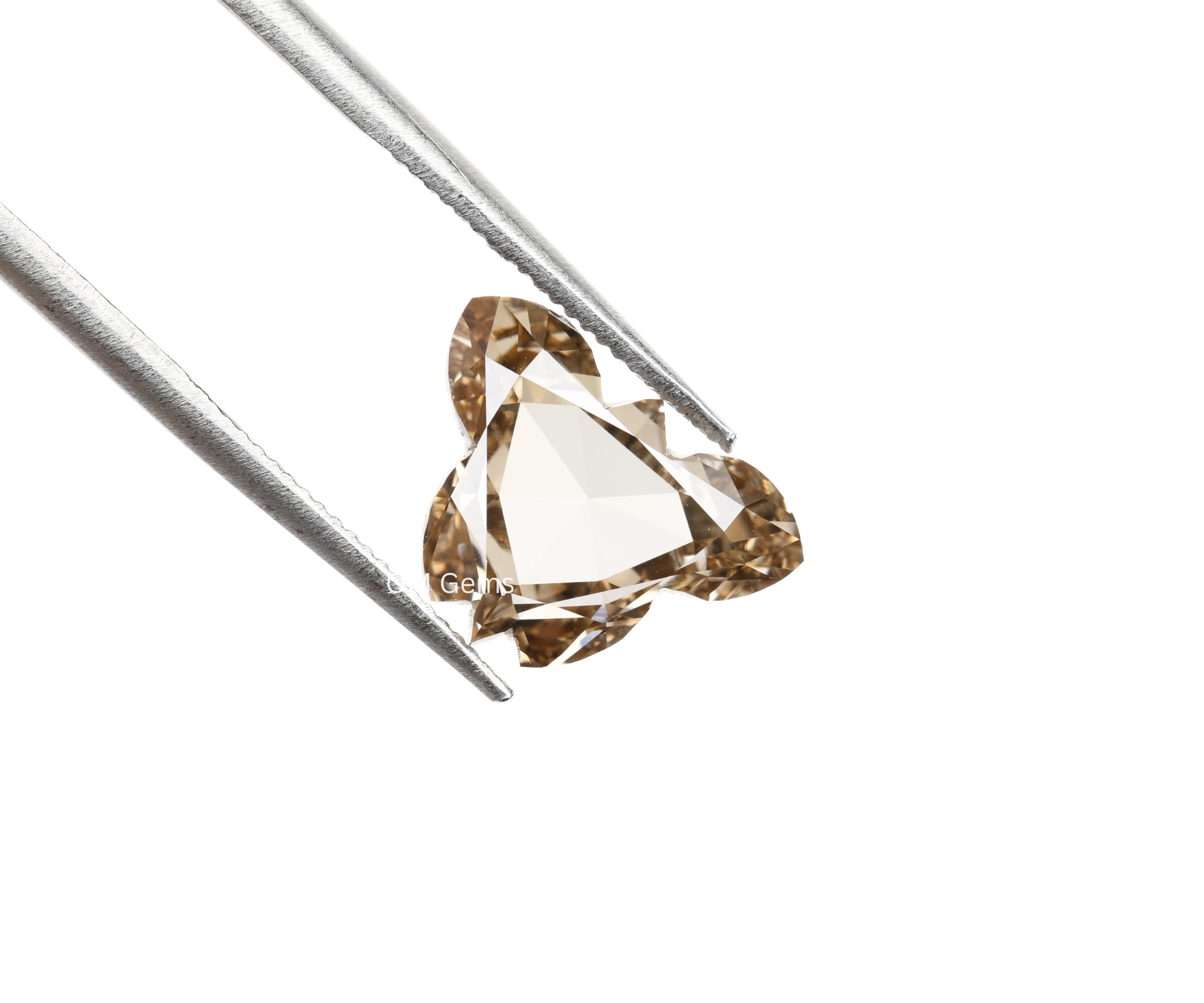 Champagne Butterfly Shape Lab Diamond