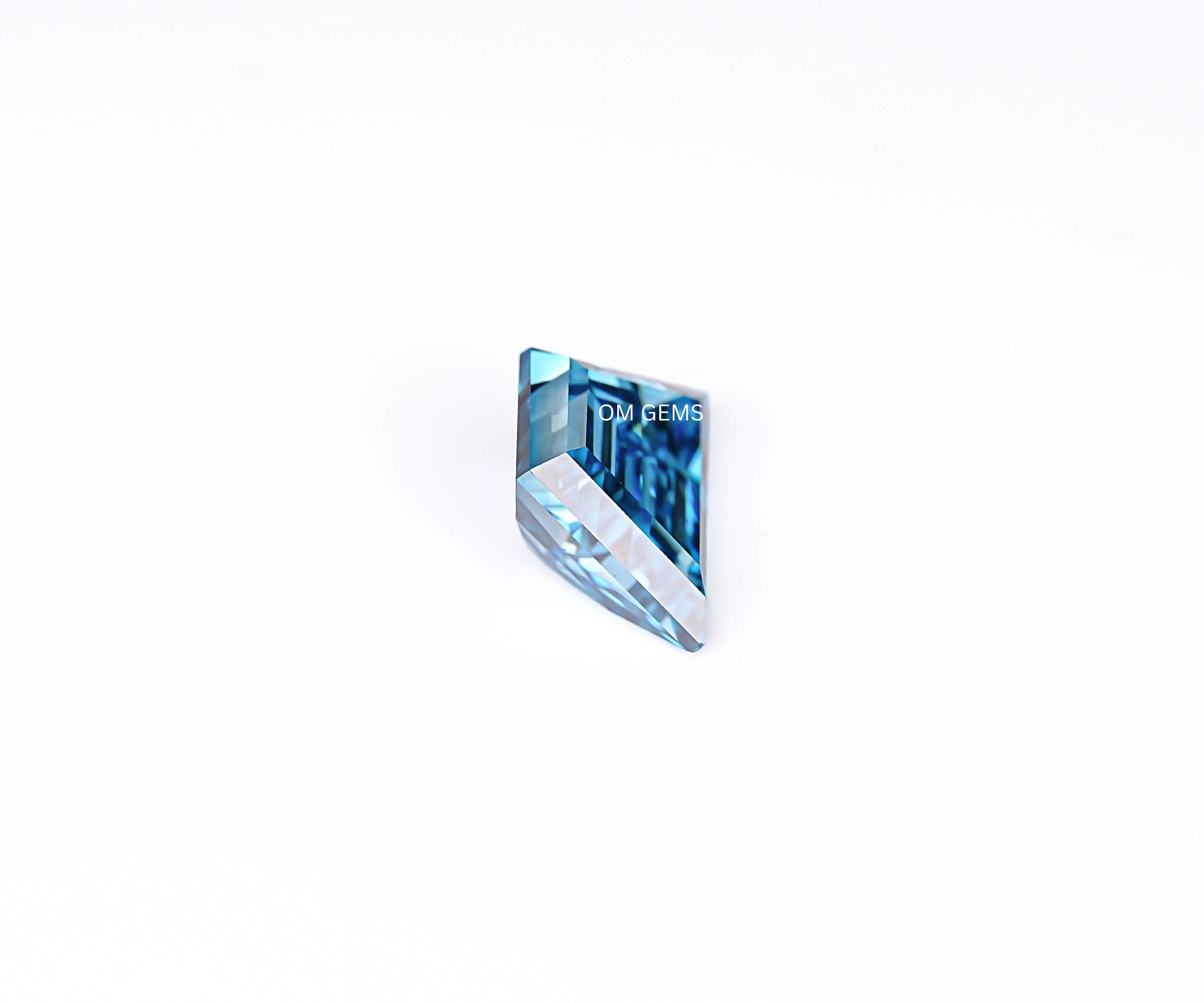 1.85 CT Blue Trapezoid Cut Lab Loose Diamond