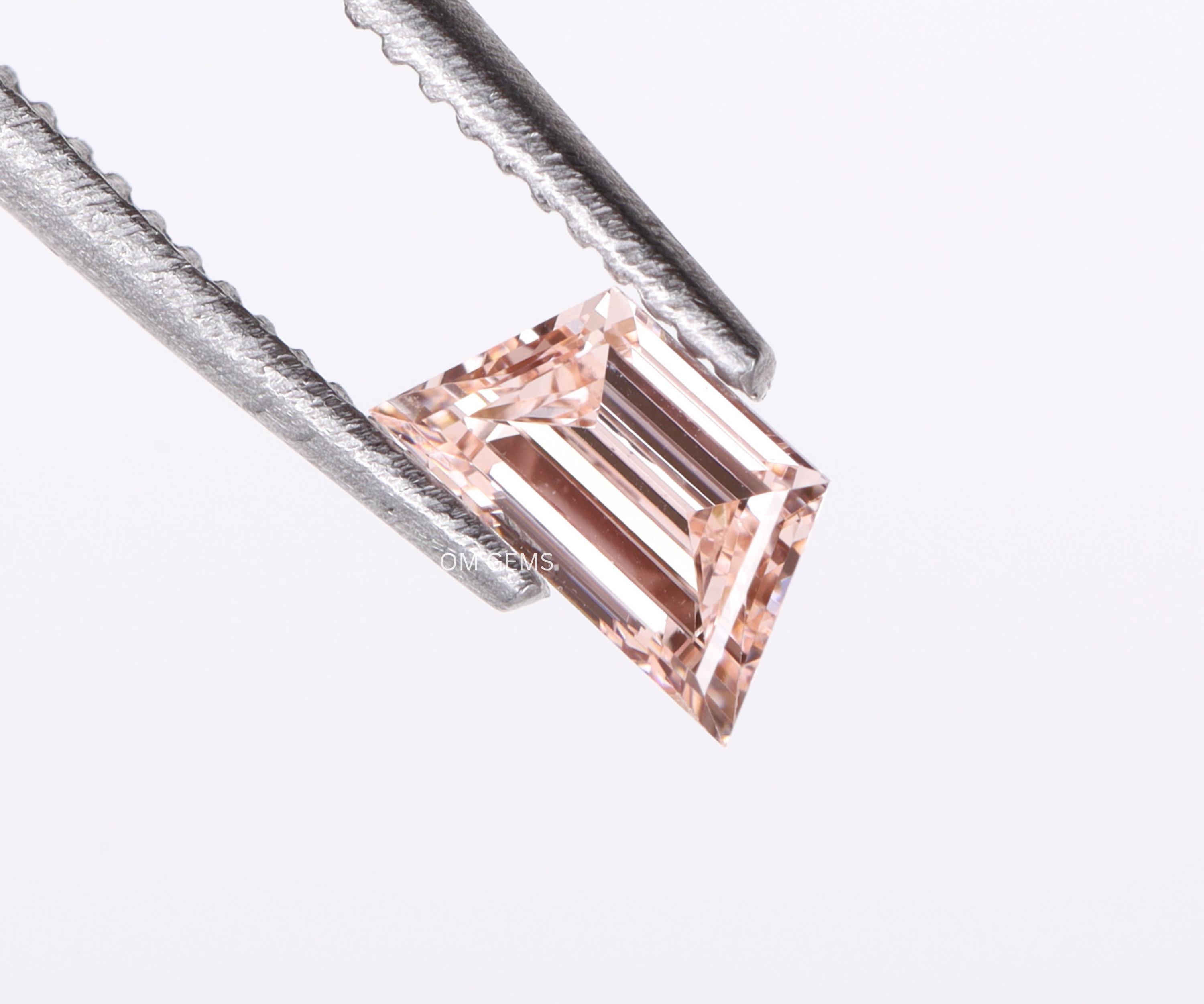 1 CT Pink Trapezoid Lab Grown Diamond
