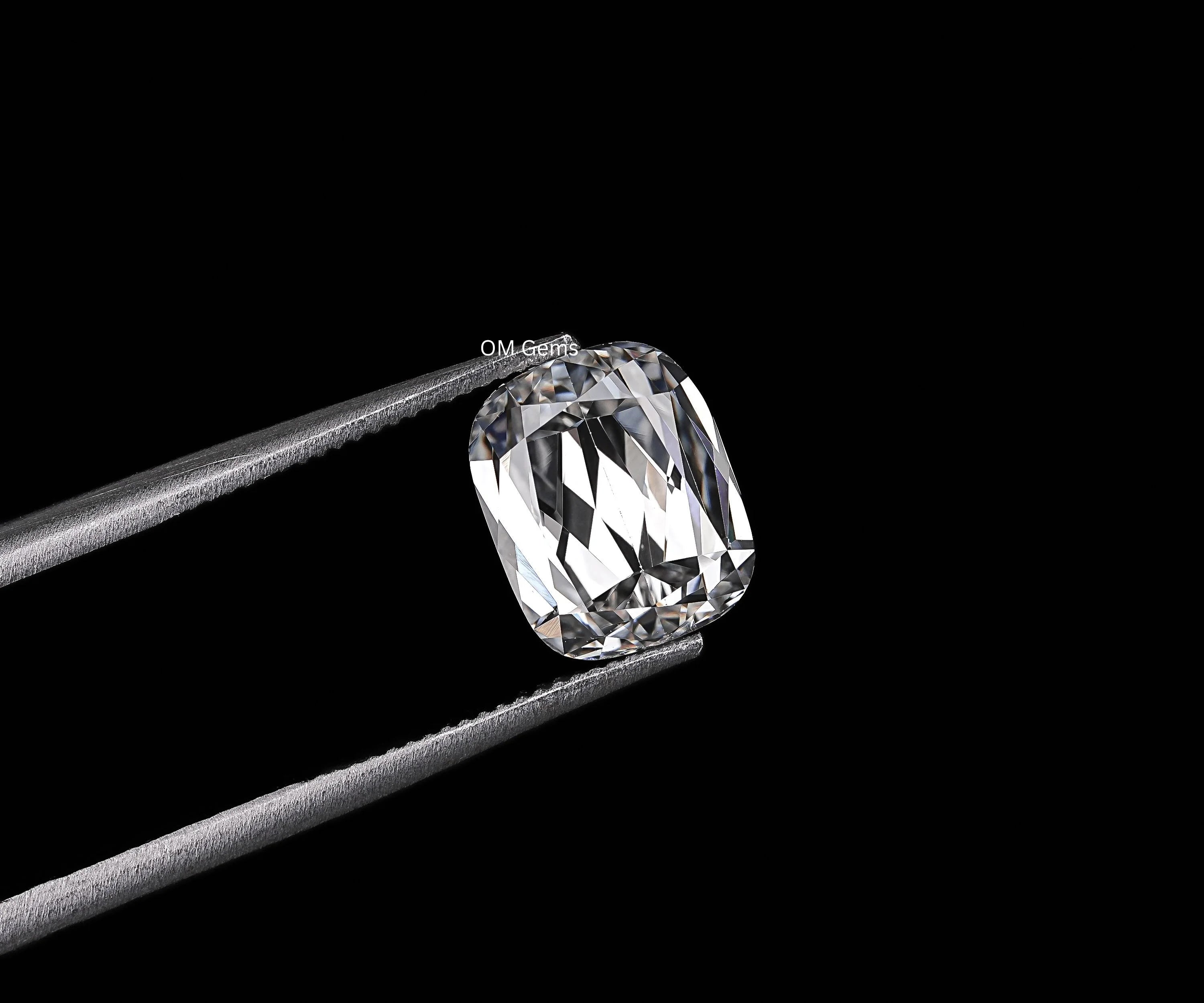 2.00 CT Old Mine Cushion Cut Lab Diamond