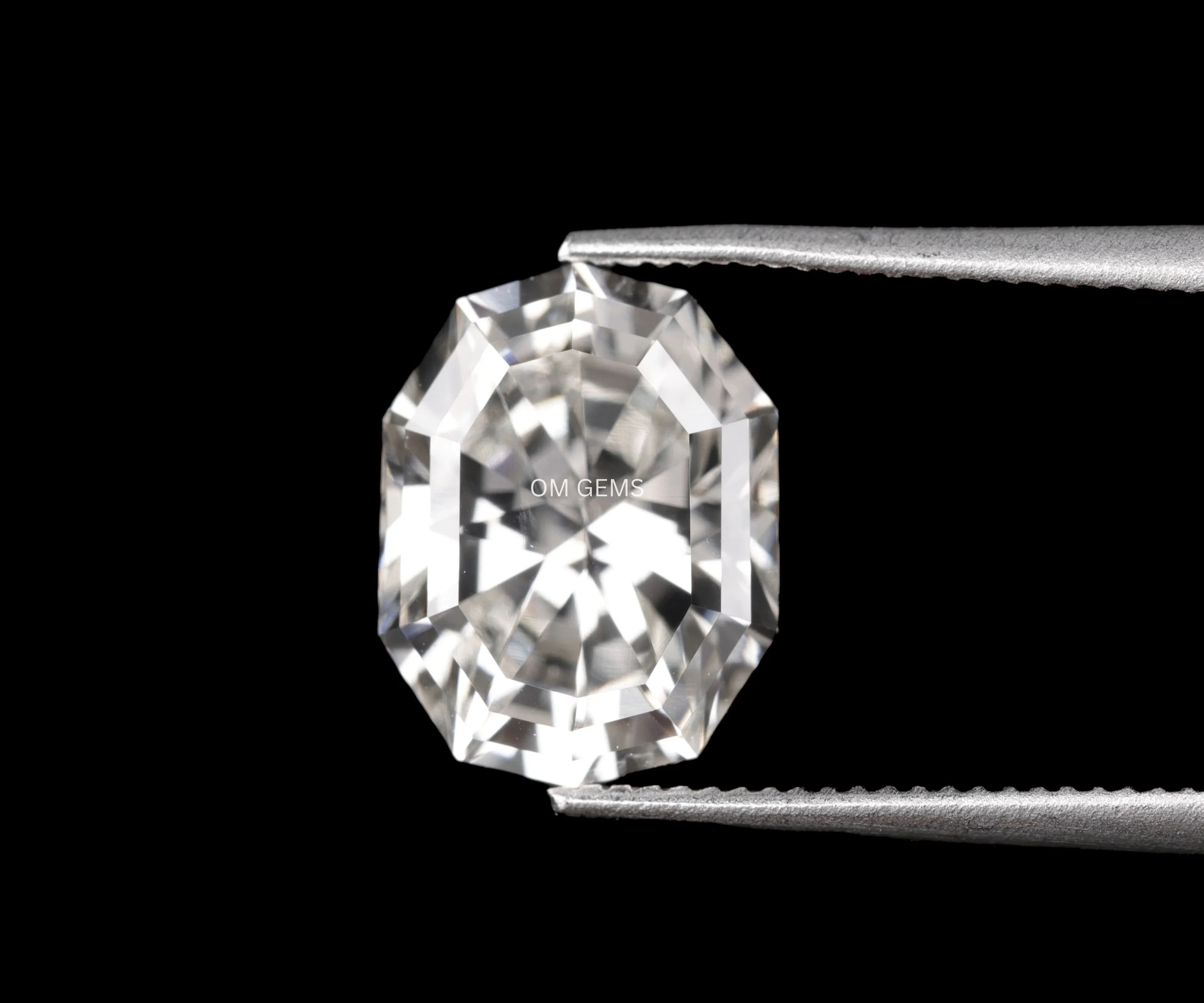 2.00 CT Step Cut Oval Lab Grown Loose Diamond