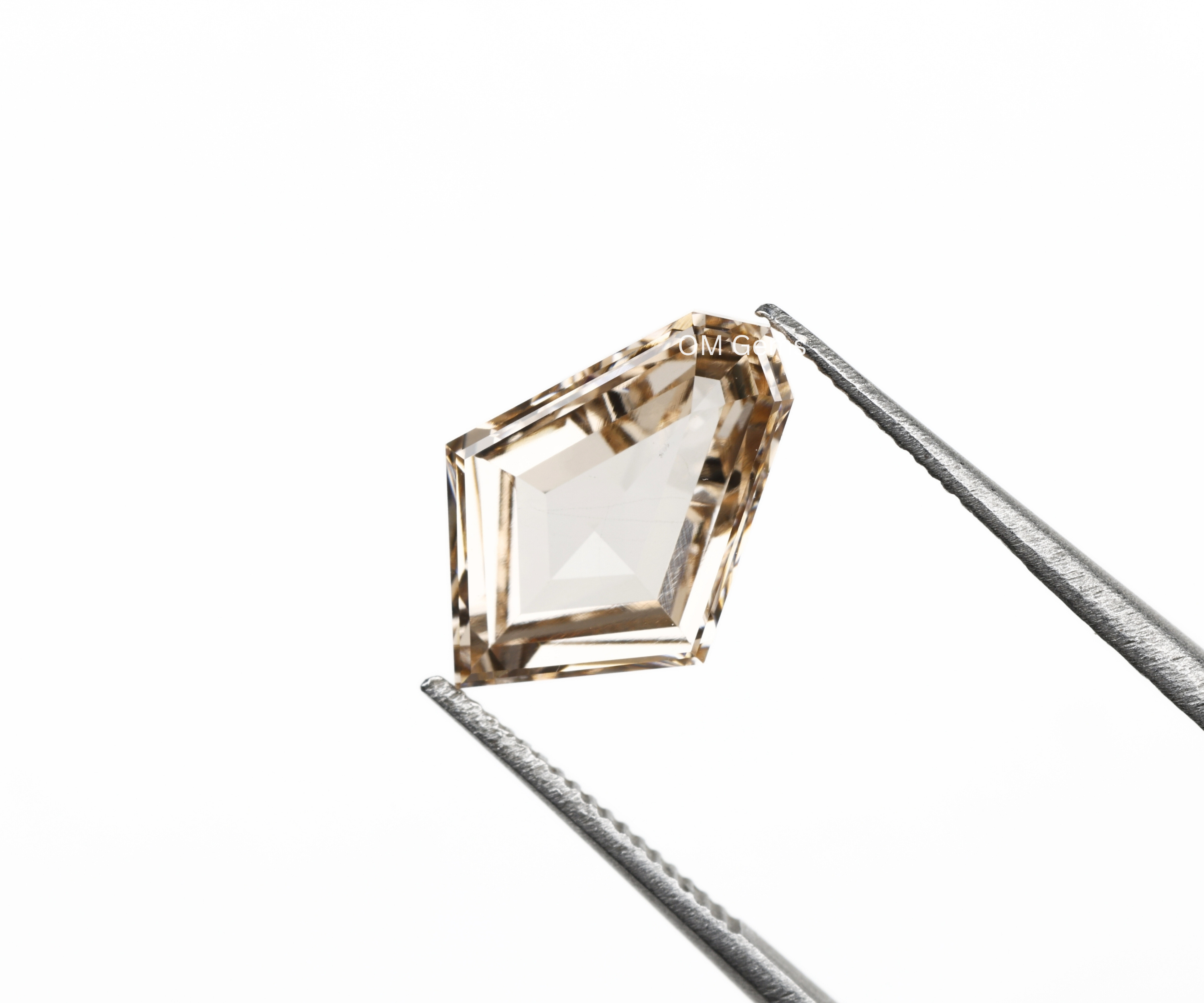 Shield Cut Champagne Lab Grown Diamond