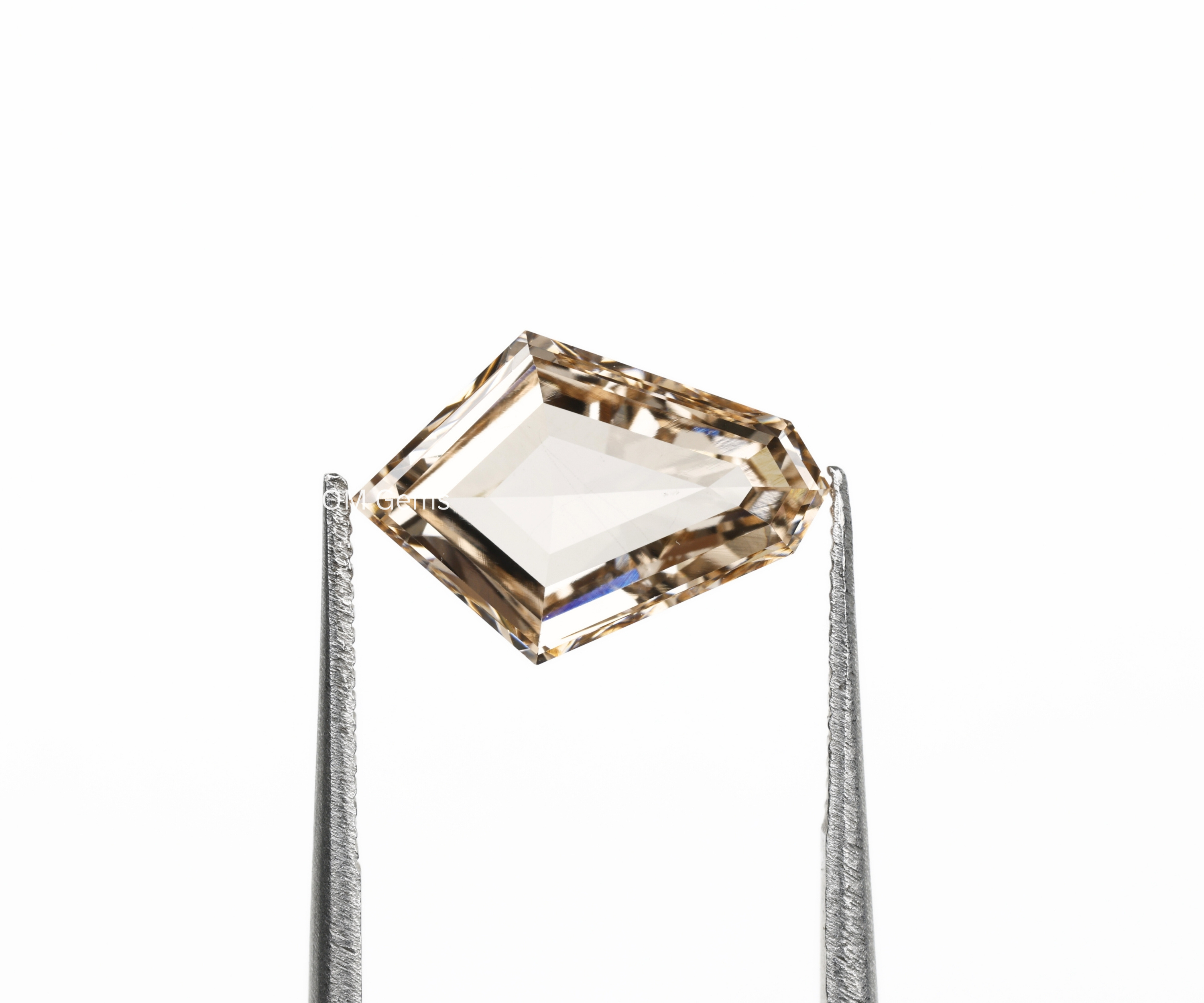 Shield Cut Champagne Lab Grown Diamond