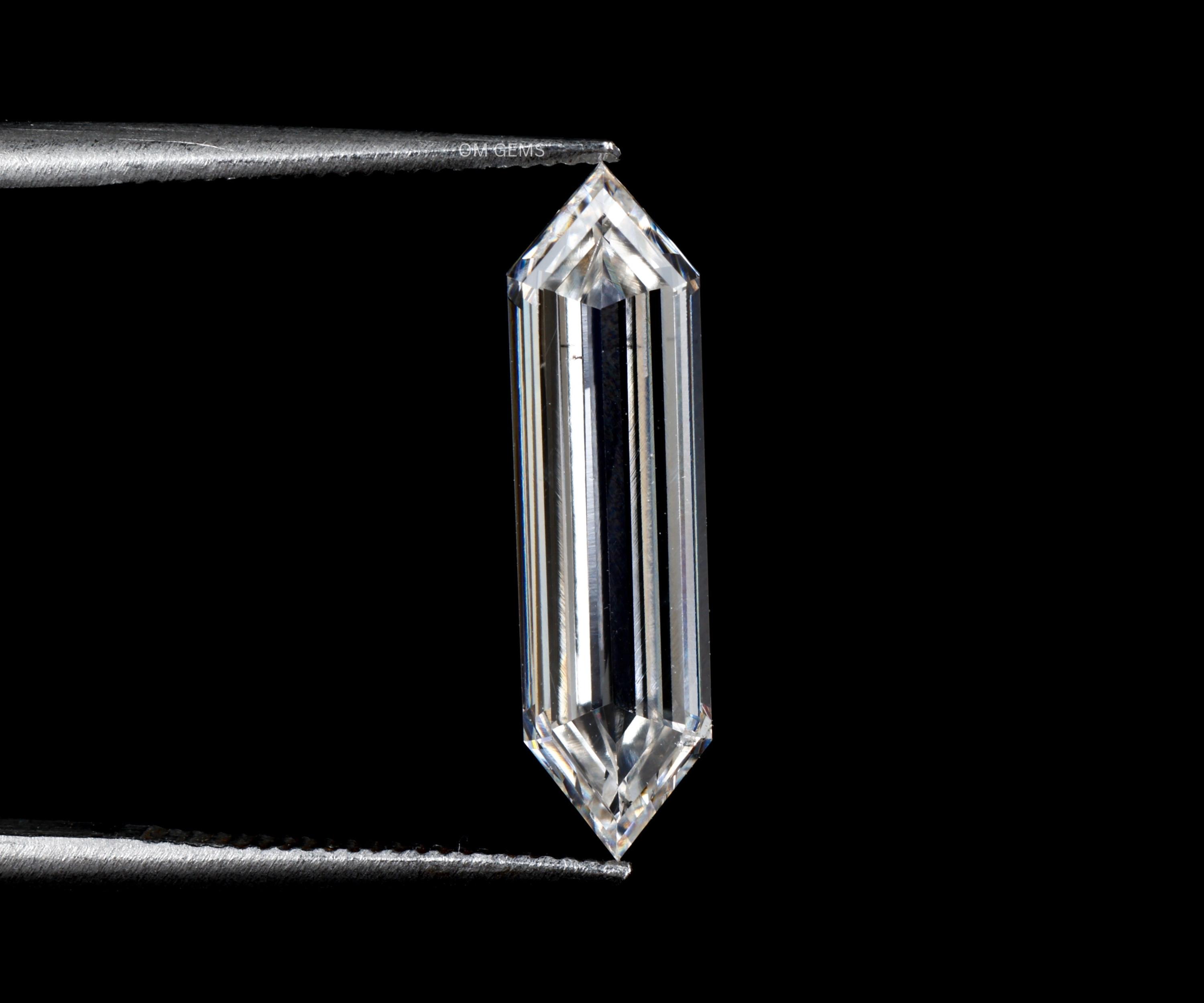 IGI Certified Elongated Hexagon Cut Lab Grown Diamond 
