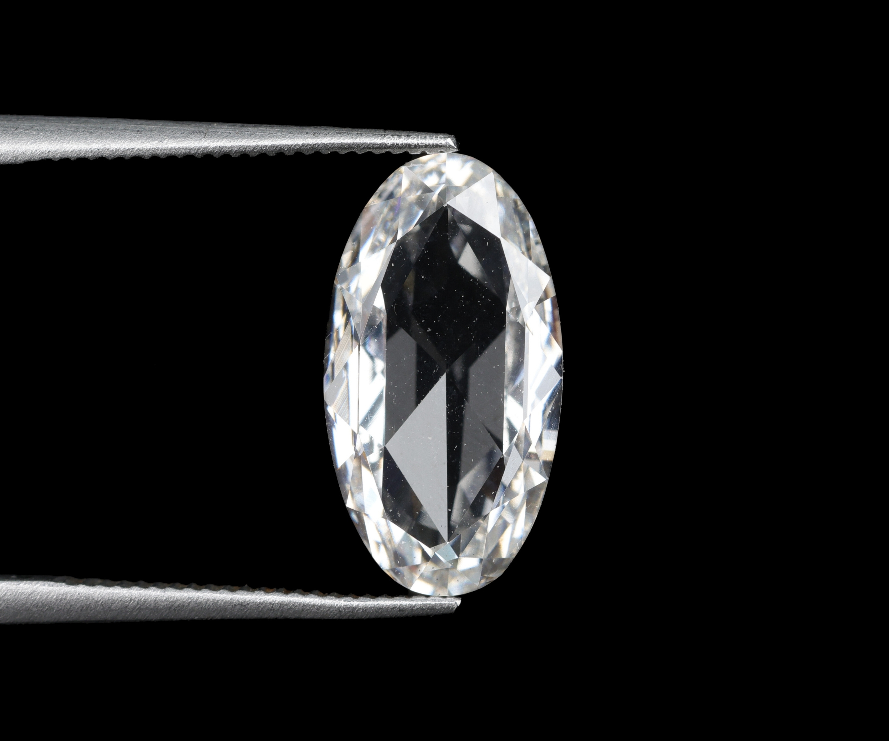 2.02 Ct Rose Cut Oval Lab Diamond  