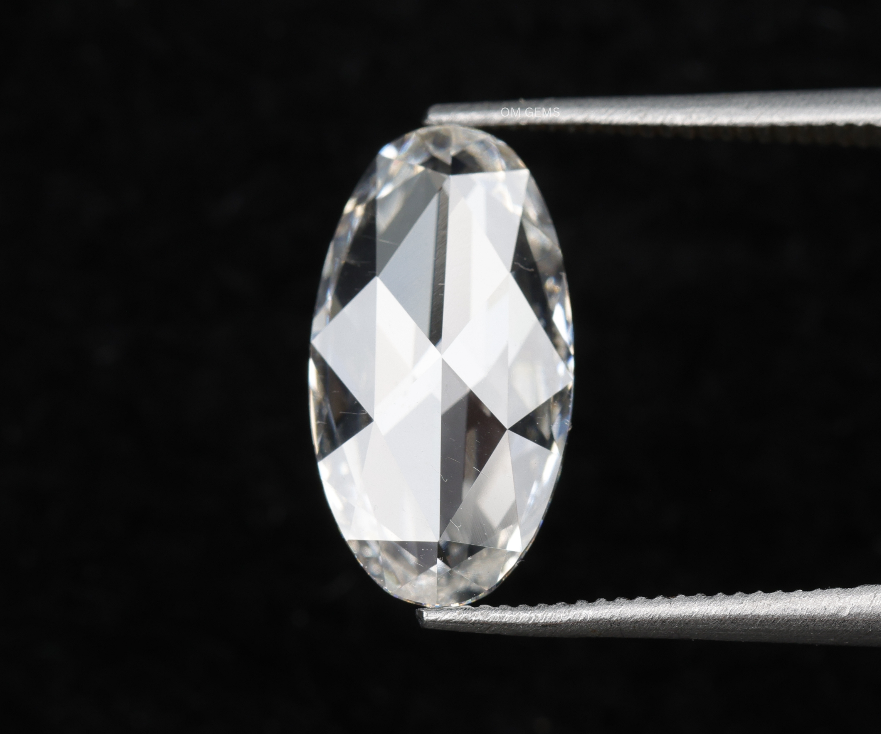 Rose Cut Oval Lab Diamond With Unique Look Perfect For Create Rings and Fine Jewelry.