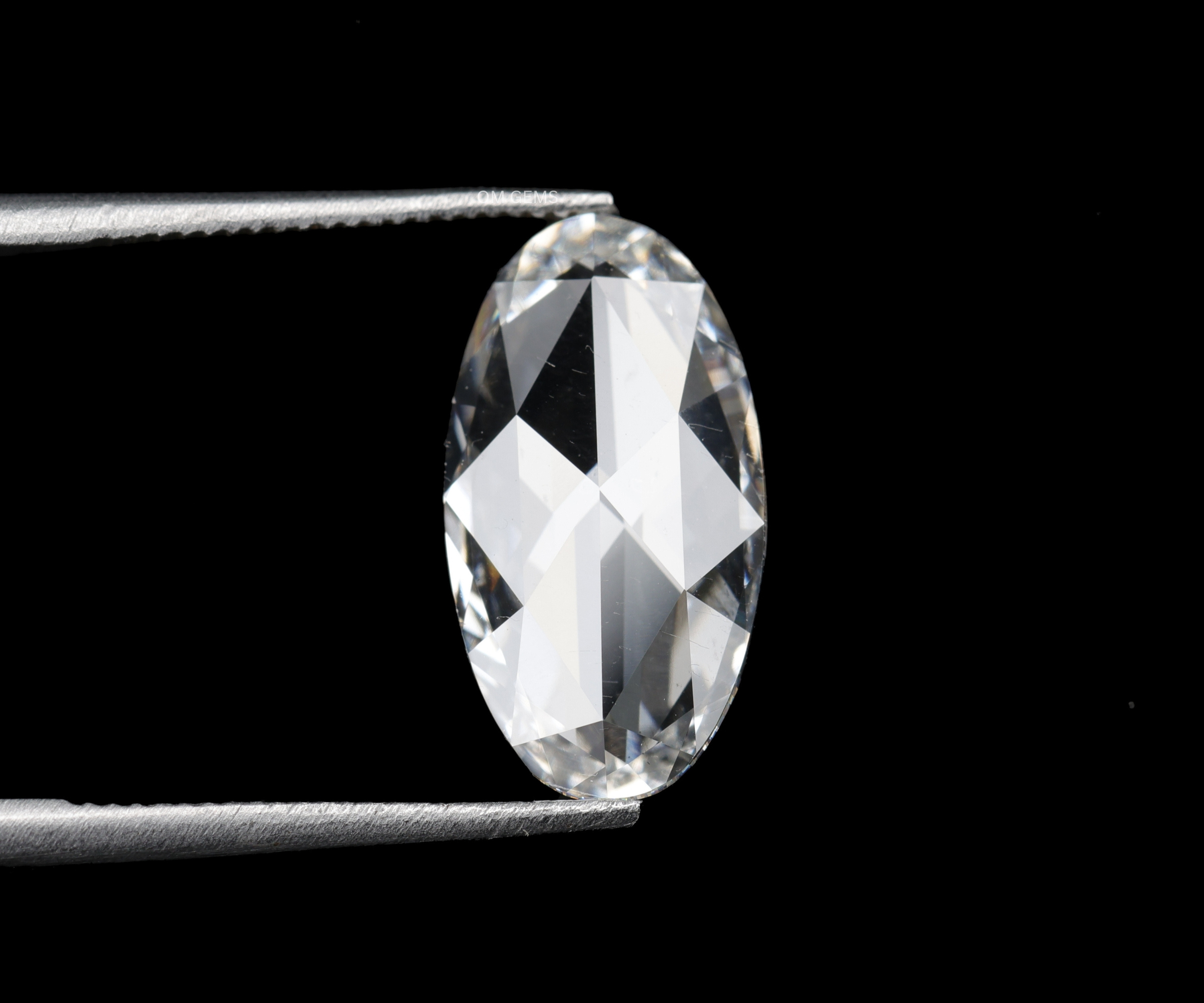 Lab Grown Oval Diamond With antique Rose Cut 