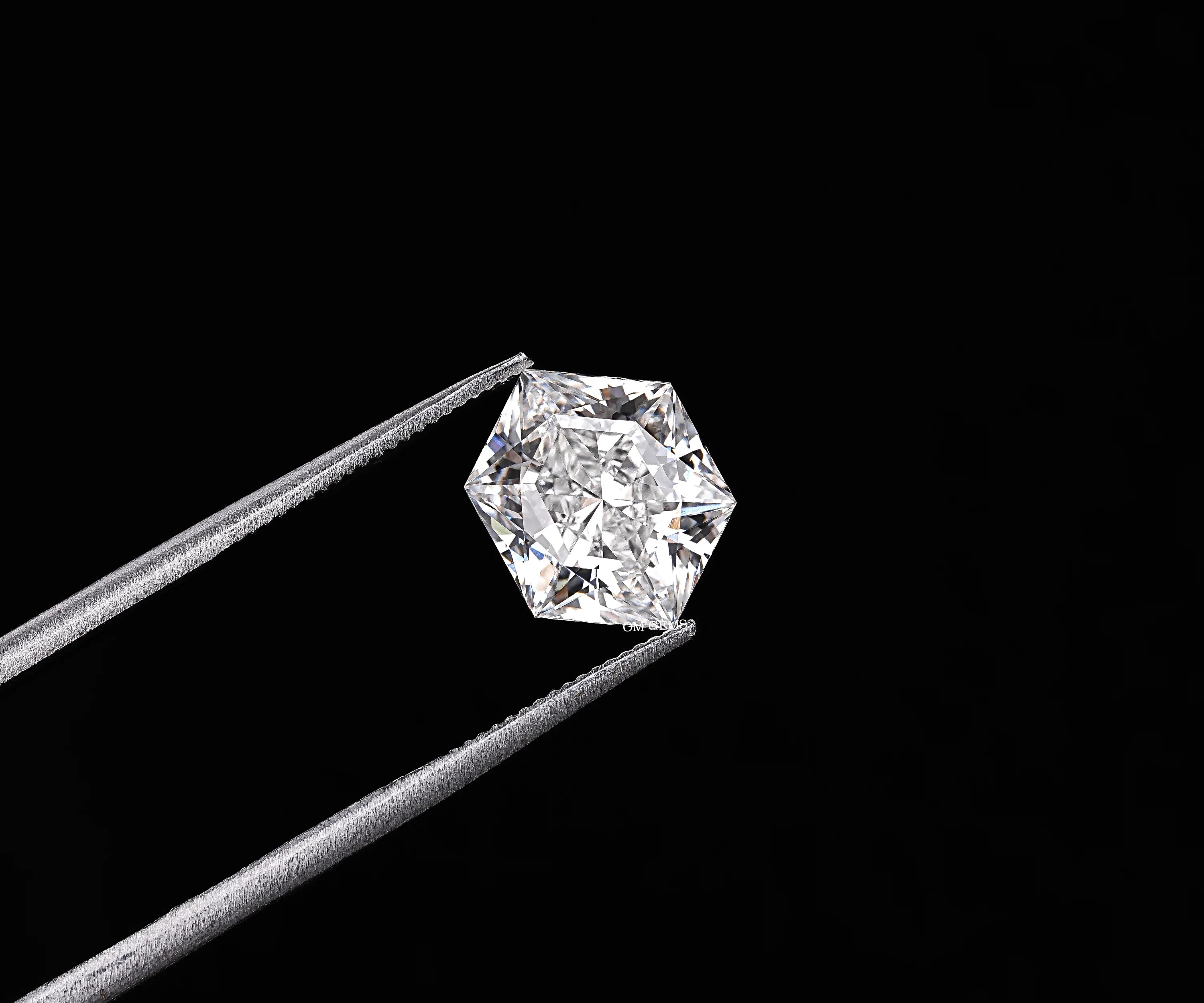 2.05 CT Hexagon Cut Lab Grown Diamond Loose