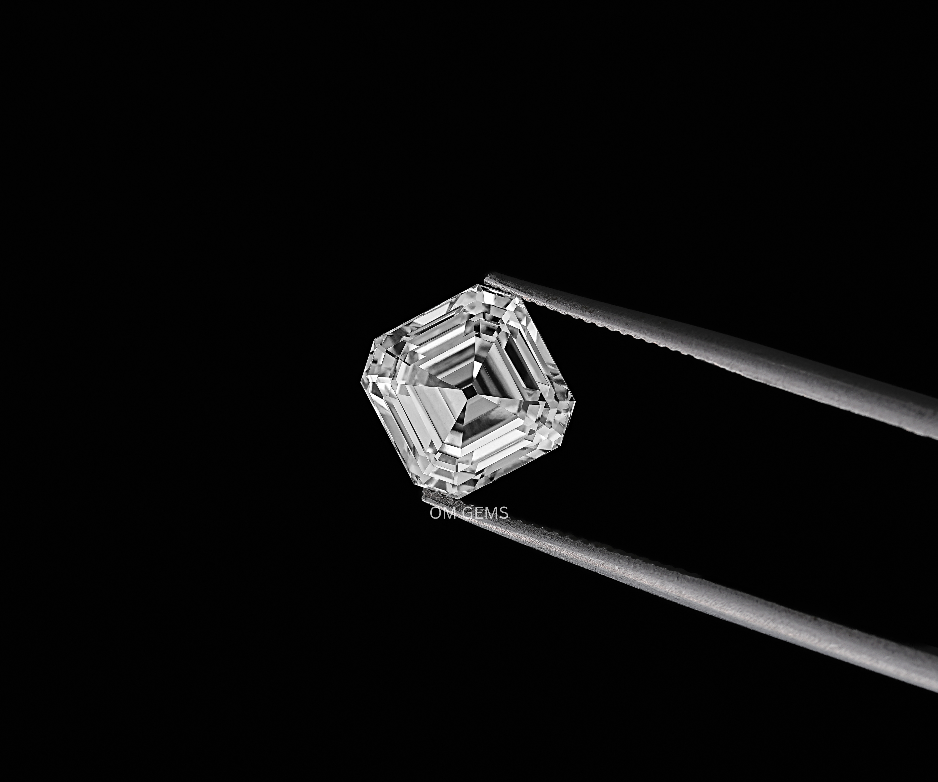 IGI Certified Old Mine Asscher Cut Lab Grown Diamond