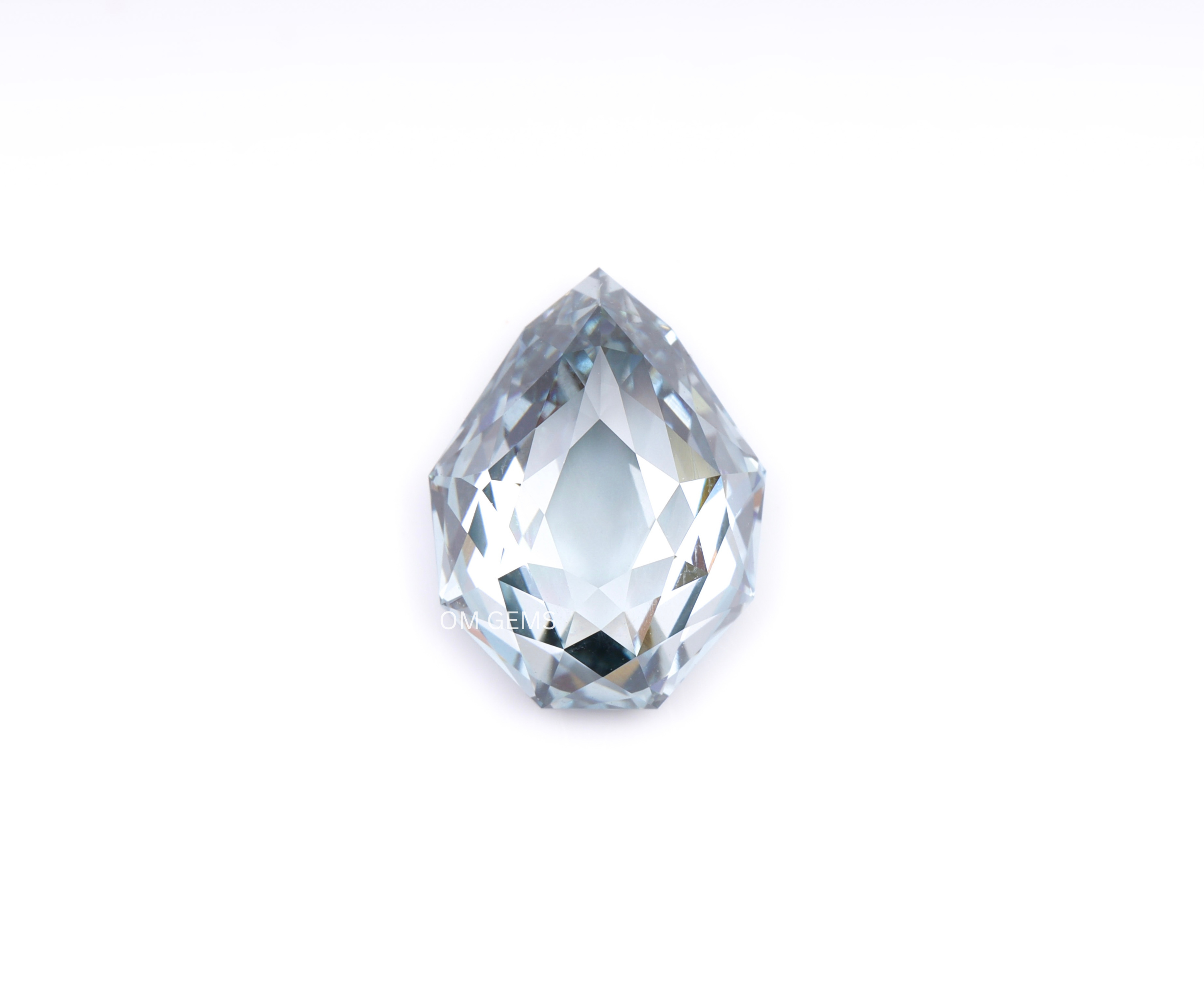 2.12 CT Blue Lab Grown Shield Cut Diamond