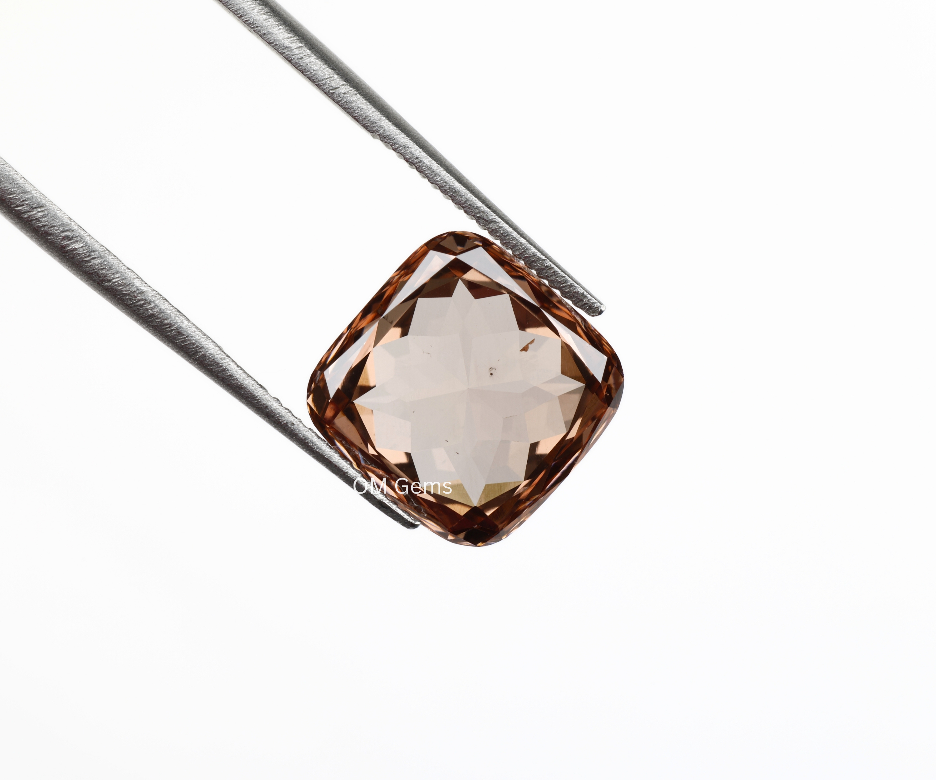 Brown Cushion Cut Lab Loose Diamond