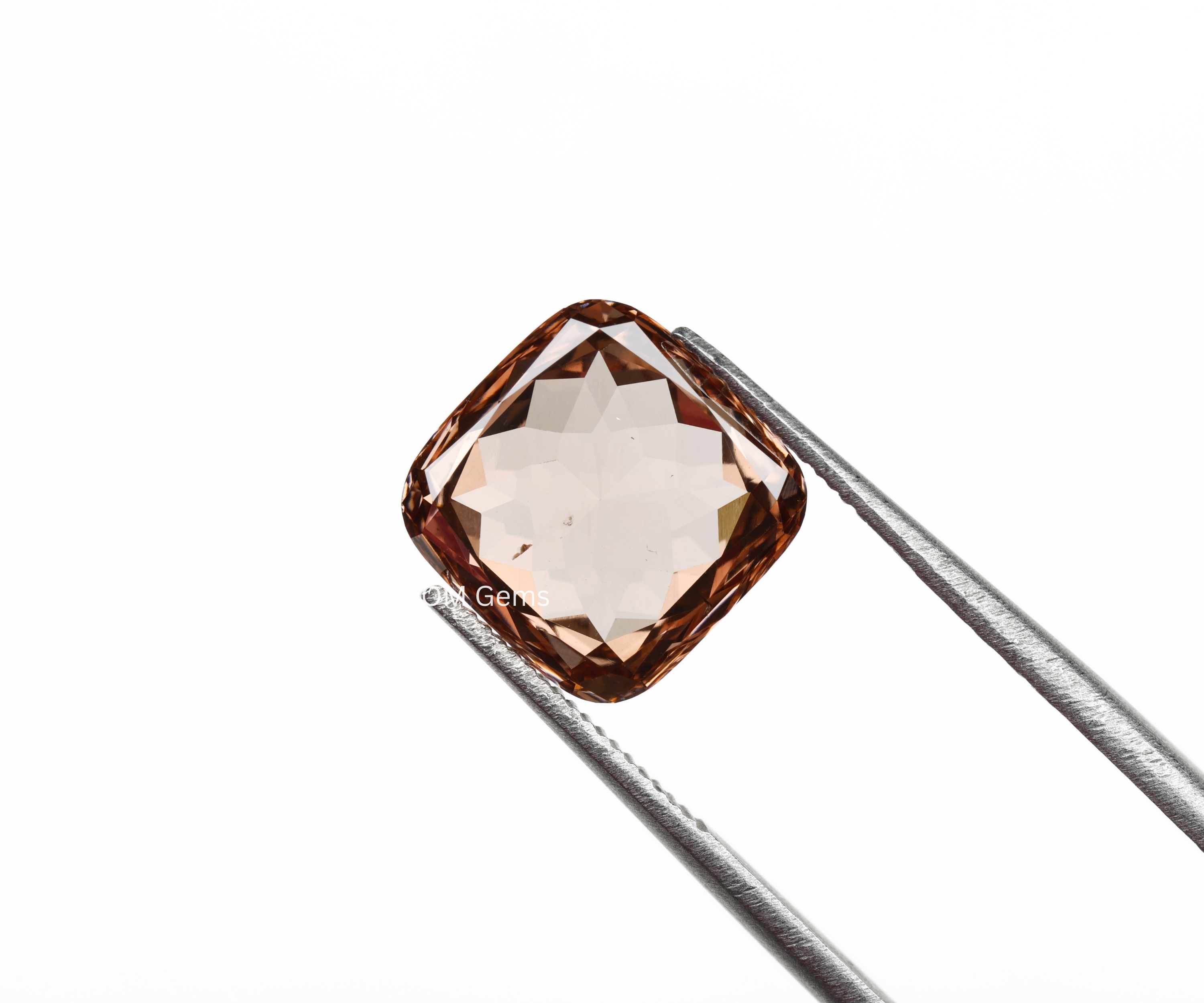 Brown Cushion Cut Lab Loose Diamond