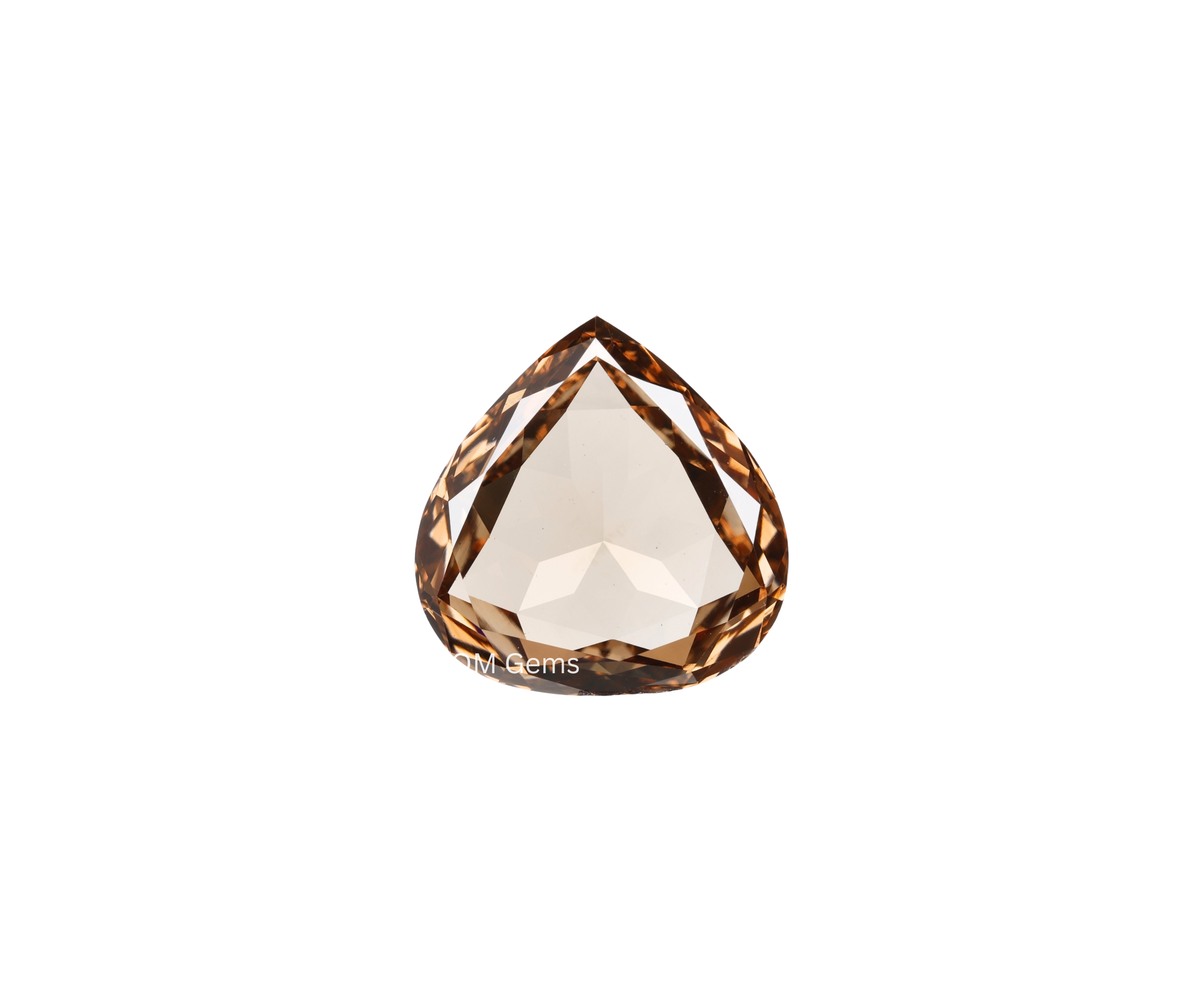 Brown Pear Shaped Lab Grown Diamond