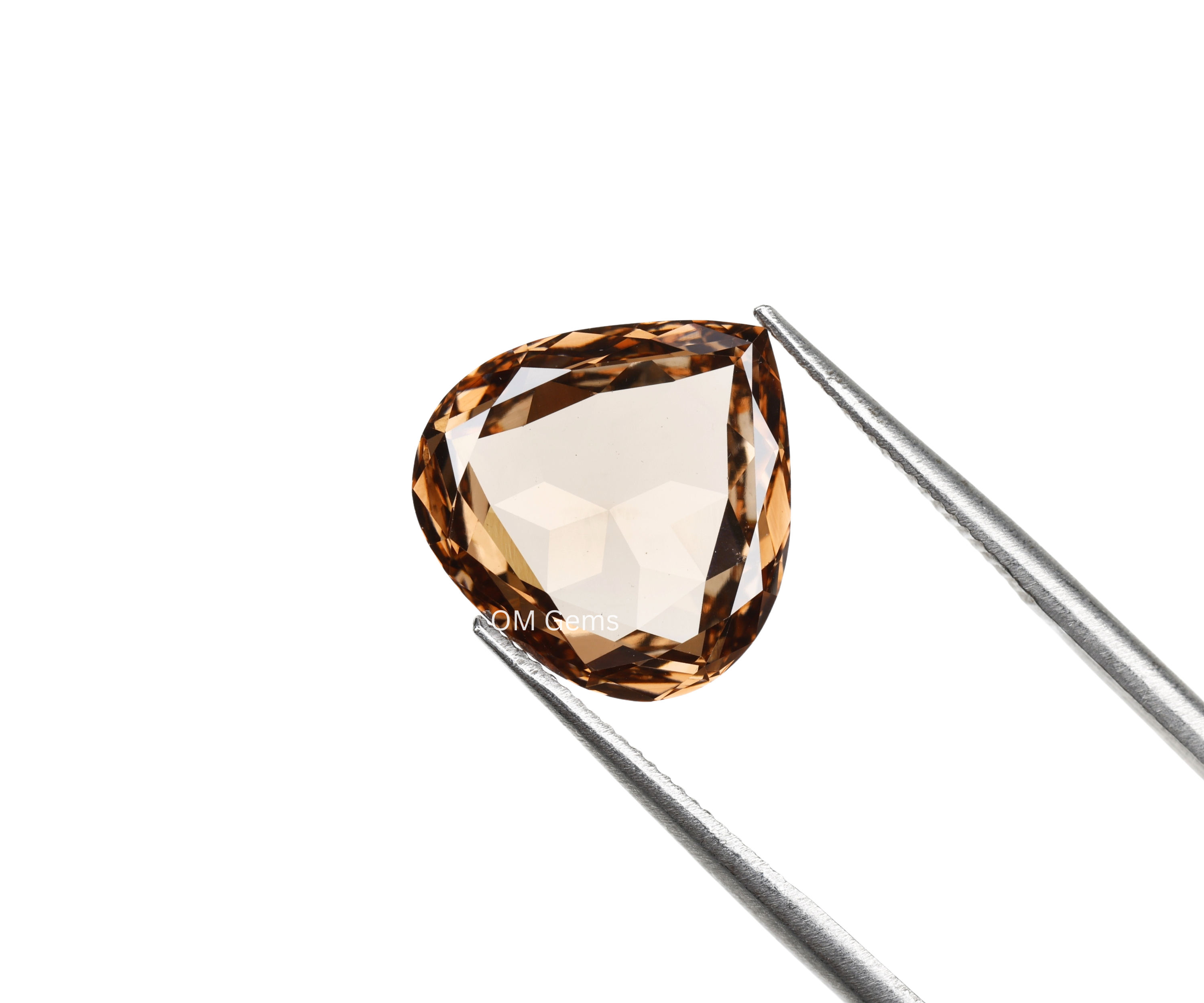 Brown Pear Shaped Lab Grown Diamond