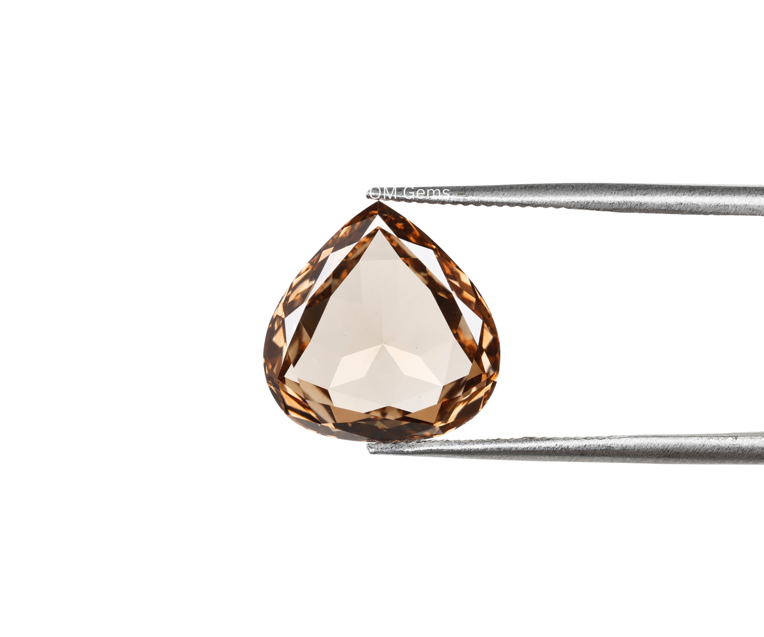 Brown Pear Shaped Lab Grown Diamond