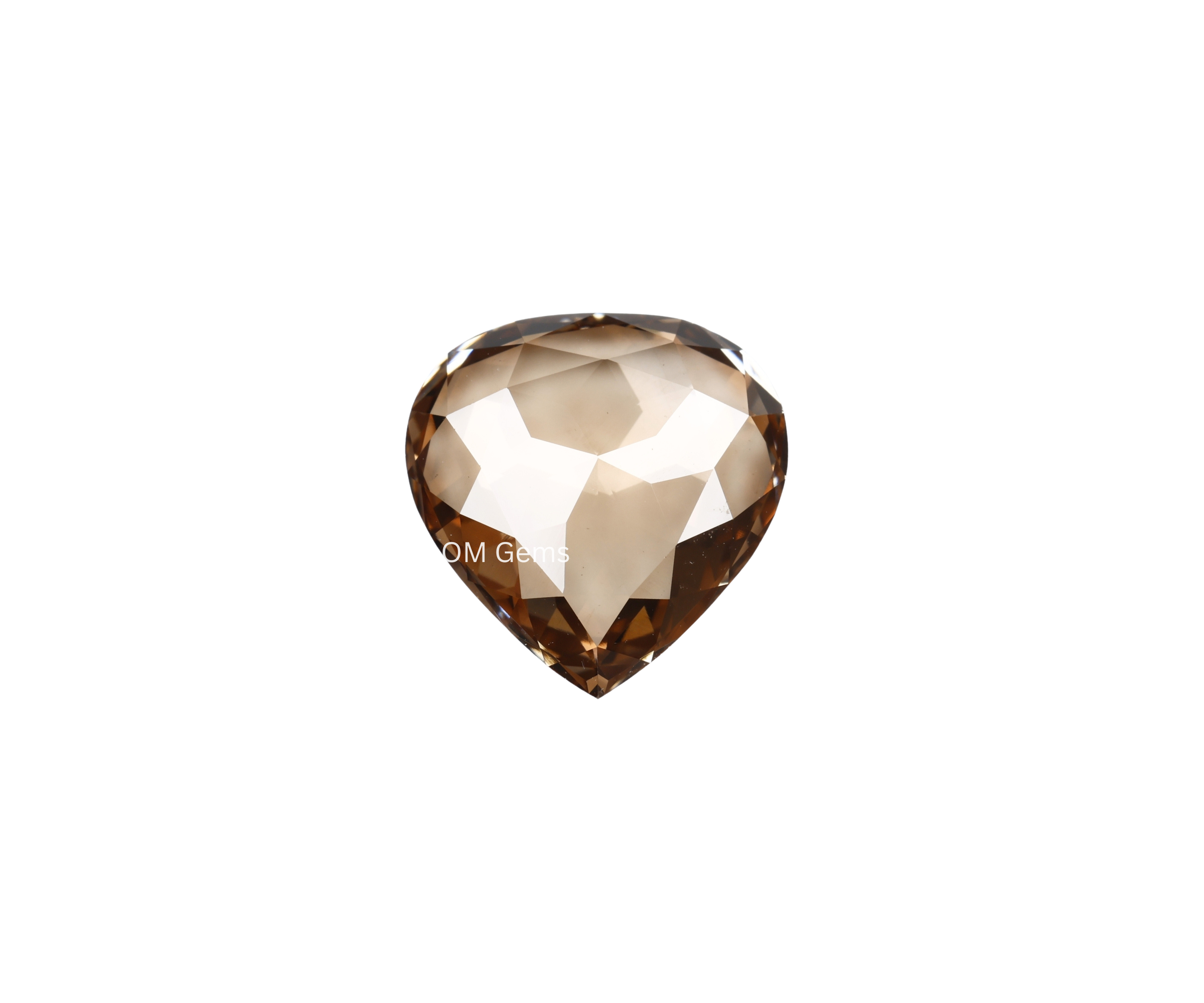 Brown Pear Shaped Lab Grown Diamond