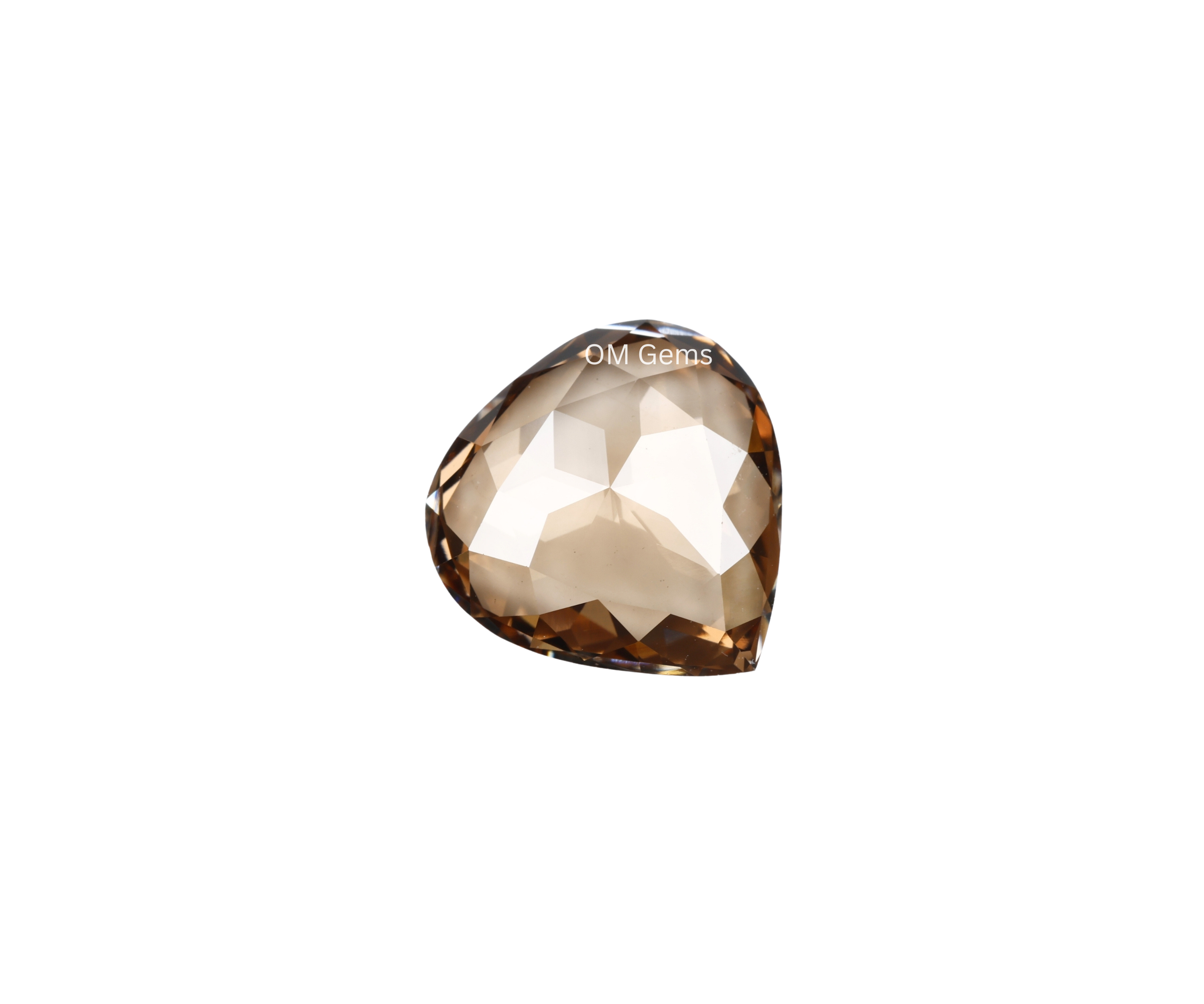 Brown Pear Shaped Lab Grown Diamond
