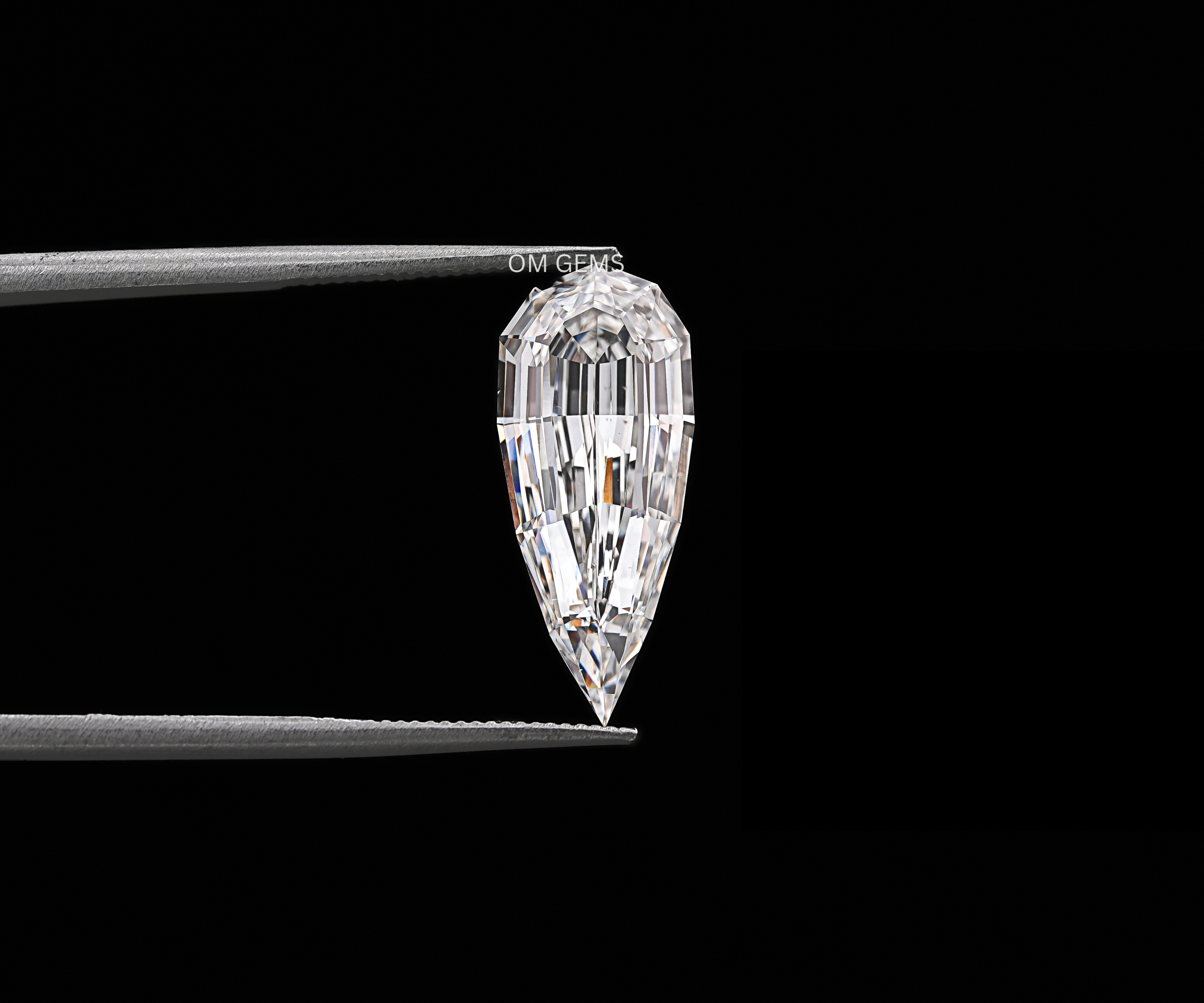 3.00 CT Step Cut Pear Lab Grown Diamond