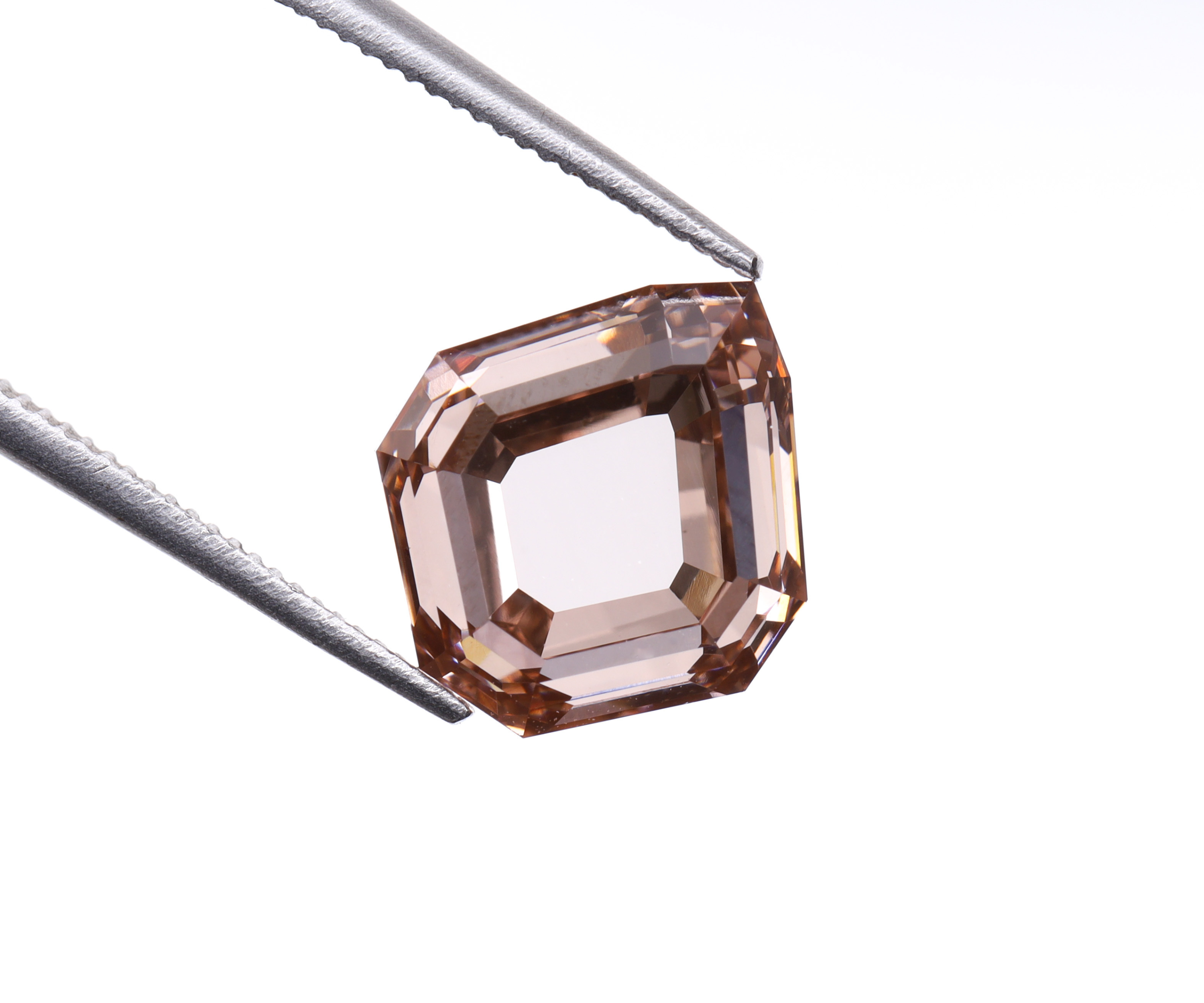 3.01 CT champagne Shield Cut Lab Grown Diamond