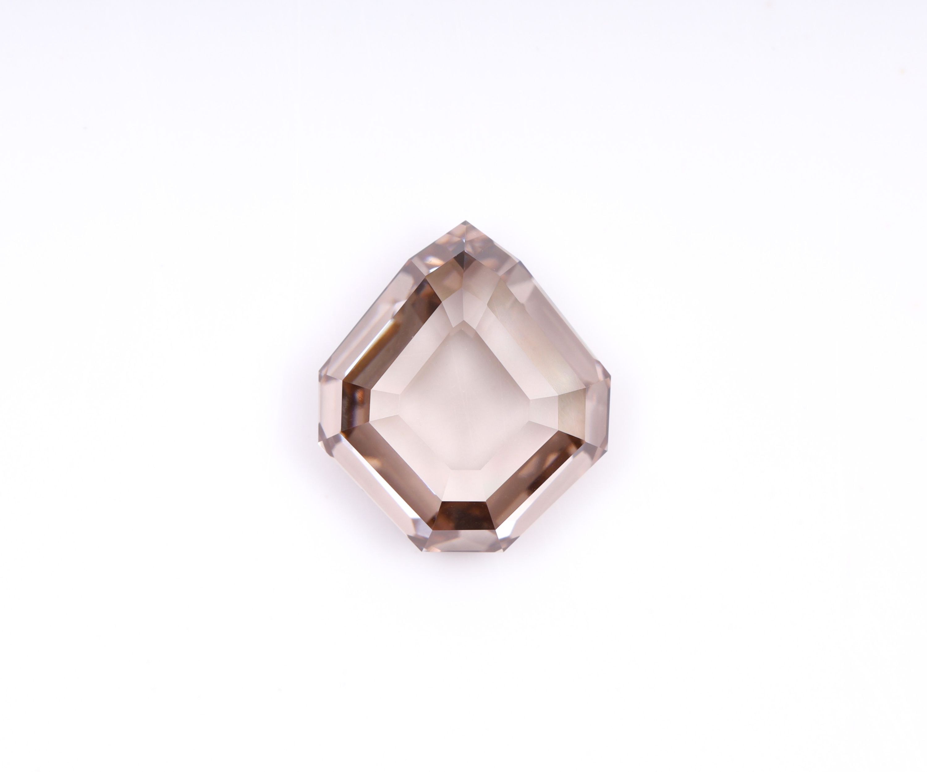 3.01 CT champagne Shield Cut Lab Grown Diamond