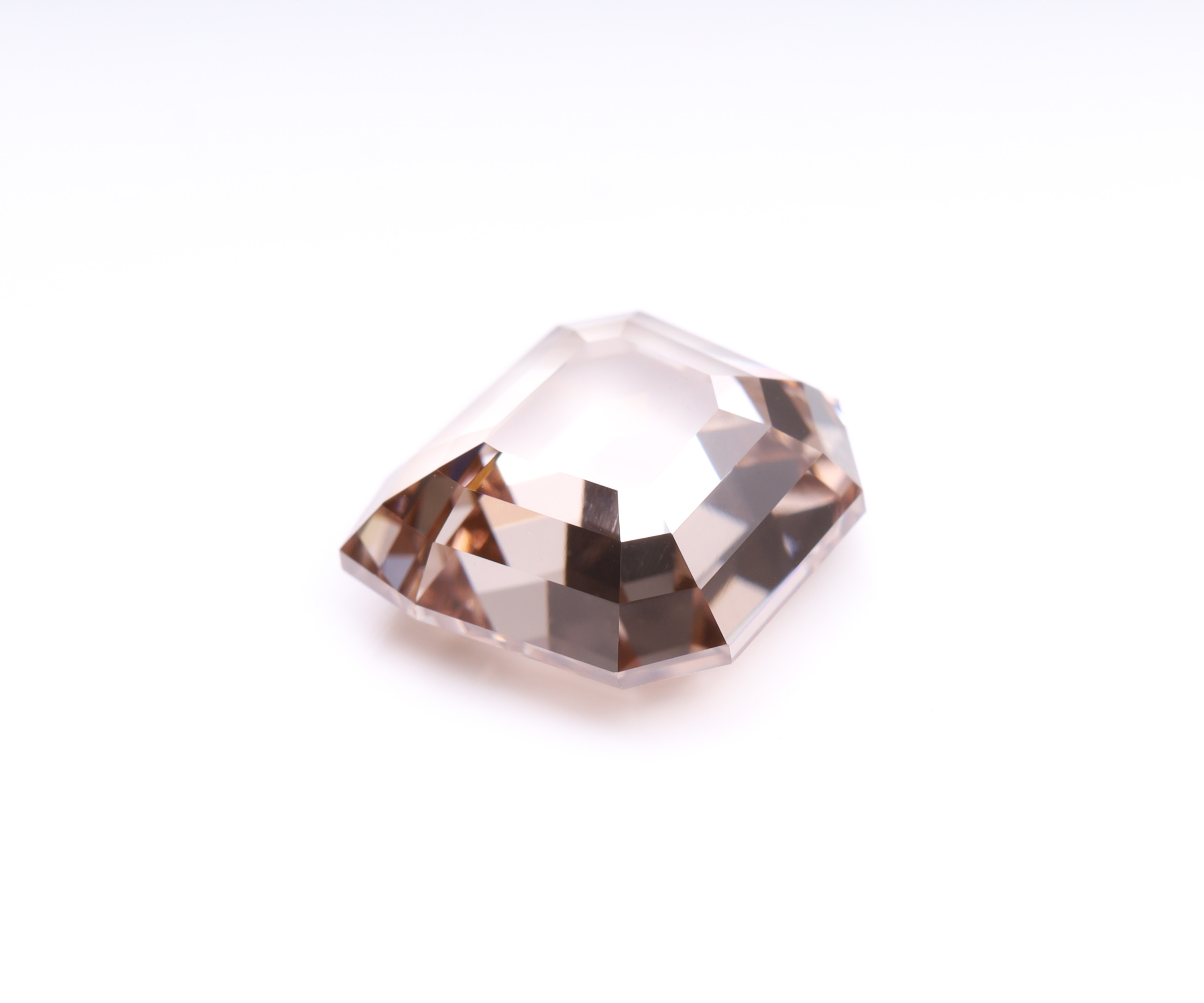 3.01 CT champagne Shield Cut Lab Grown Diamond